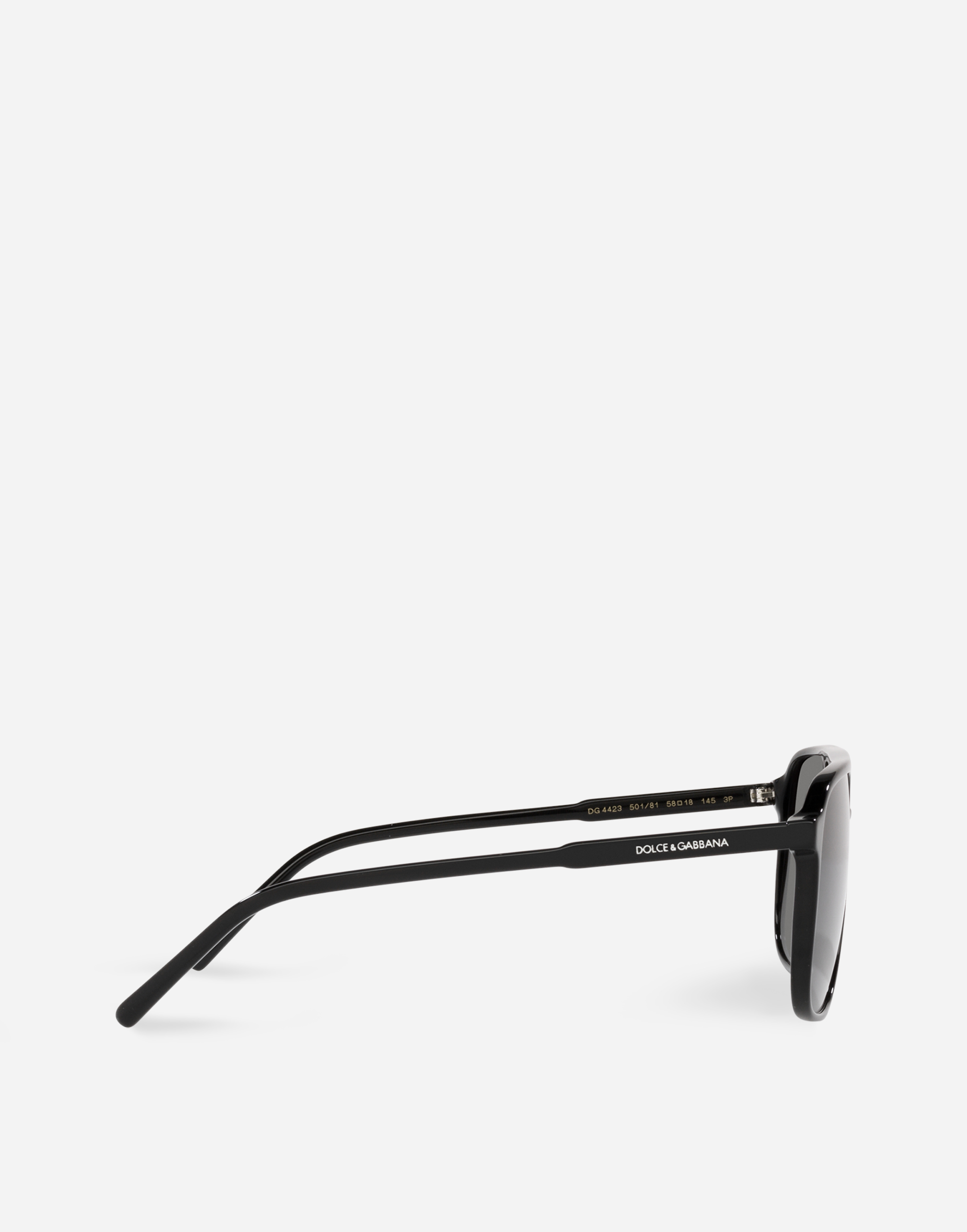 Shop Dolce & Gabbana Thin Profile Sunglasses In Black