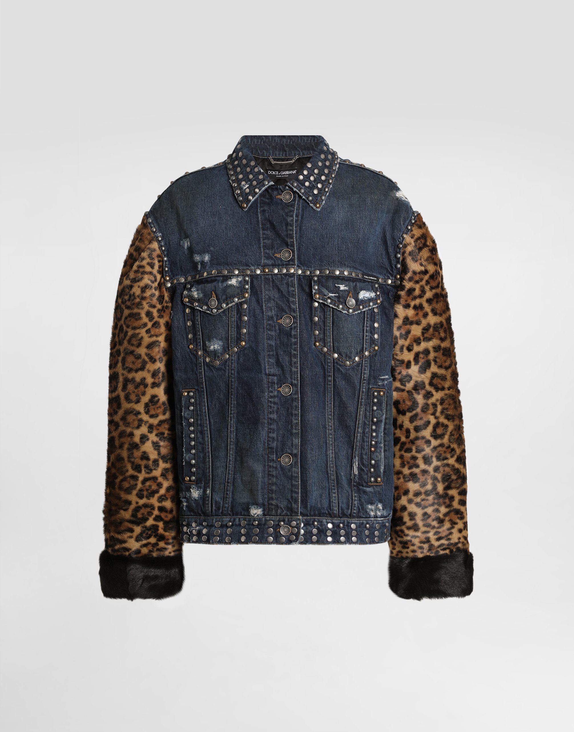 Dolce & Gabbana Oversized Denim Jacket In Multi