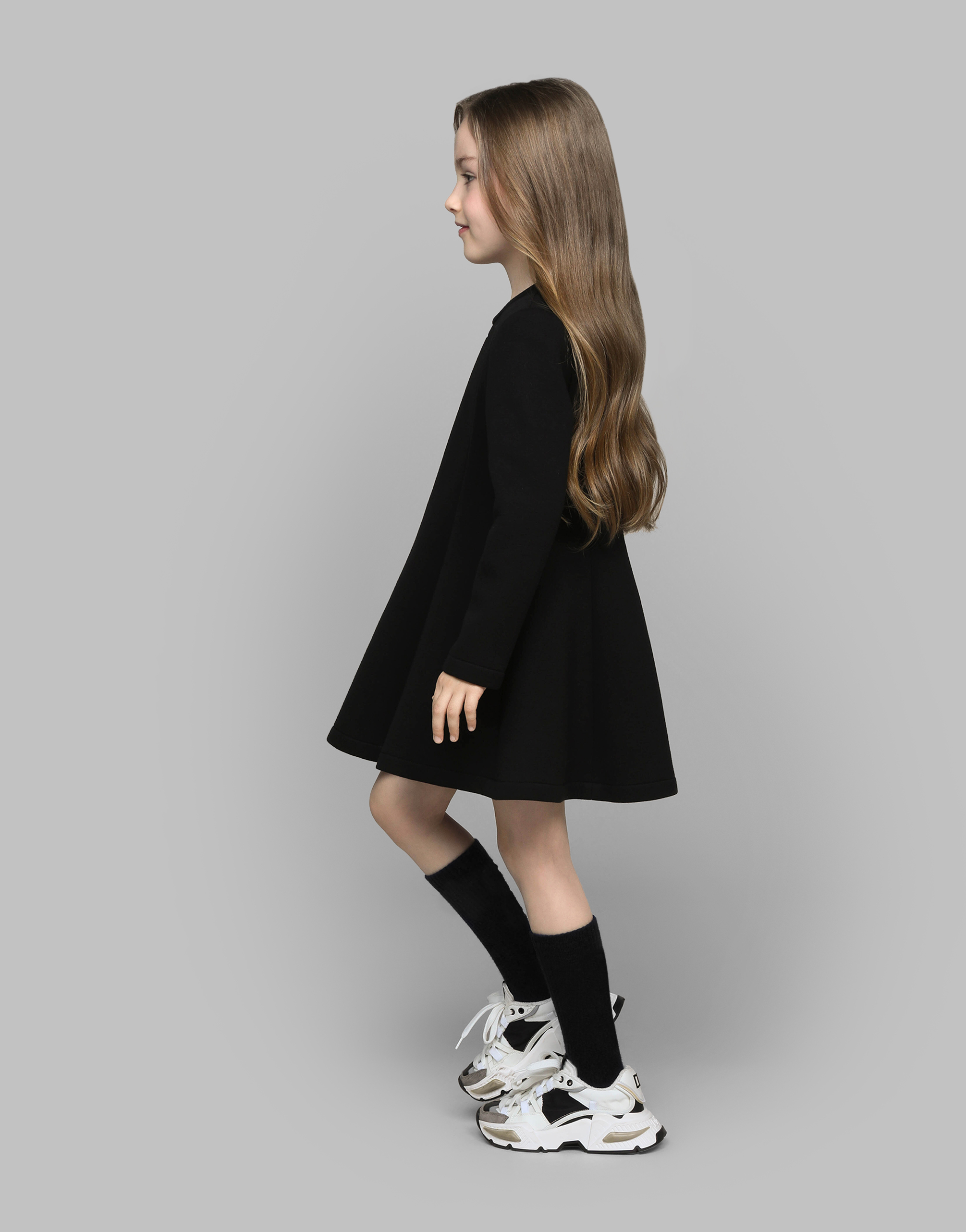 Dolce & Gabbana Abito Maniche Lunghe In Black