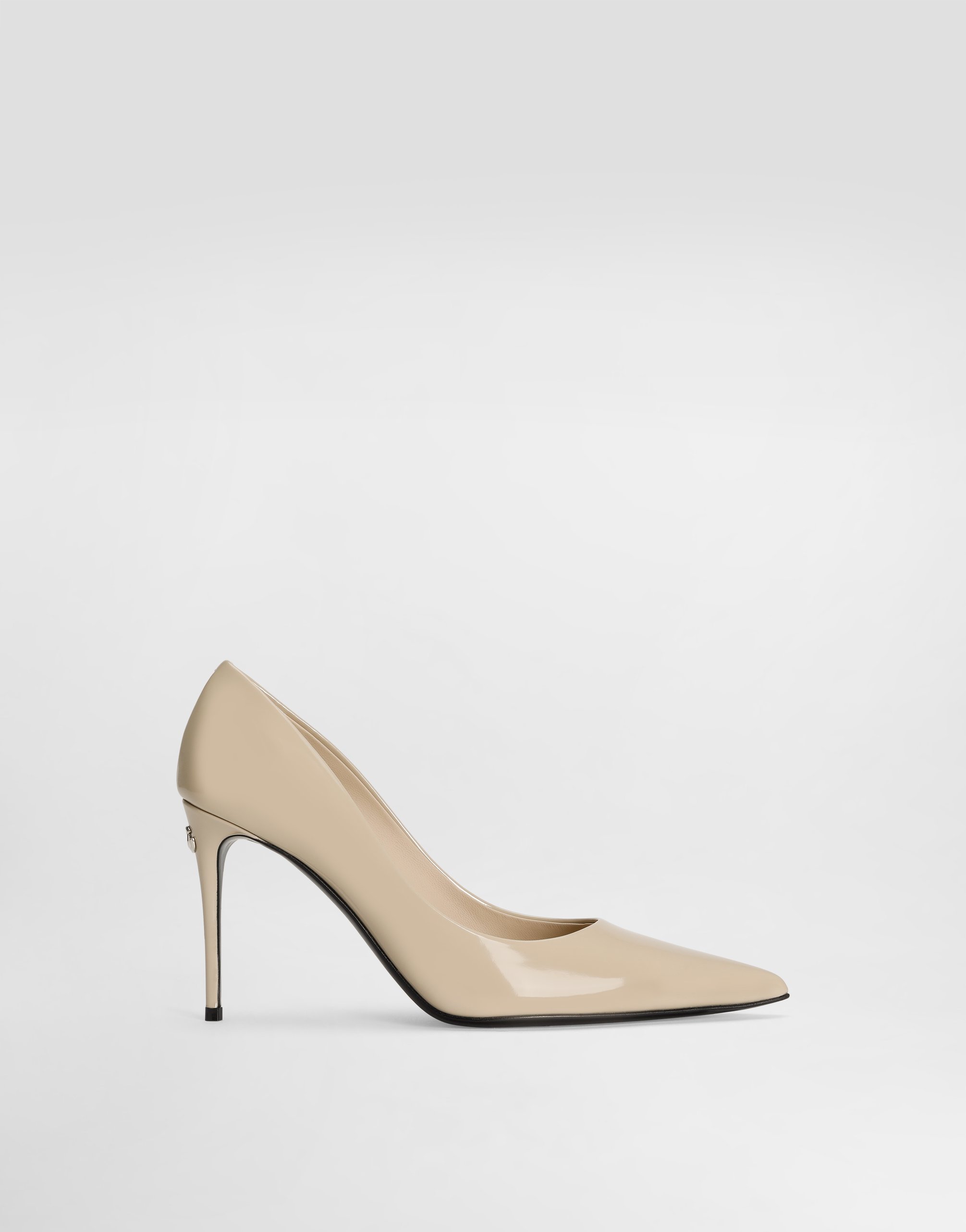 Dolce & Gabbana Beige Leather Di Calfskin Pump In Beige