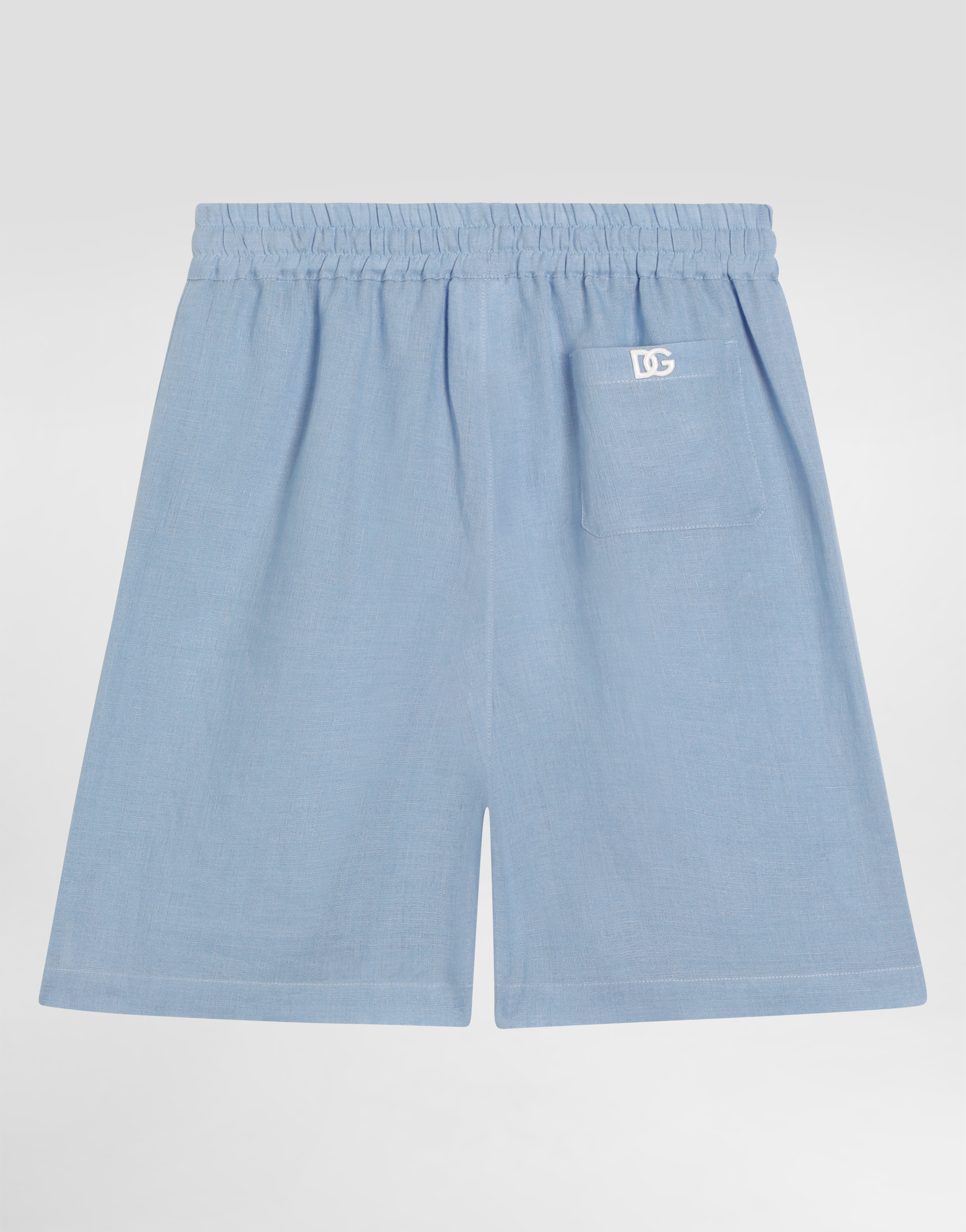 Linen canvas bermuda shorts
