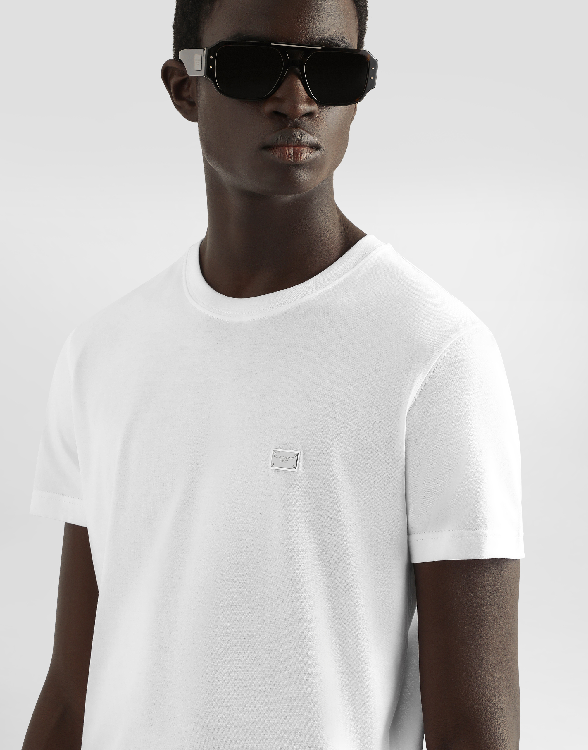 Dolce & Gabbana Cotton T-shirt With Tag In White
