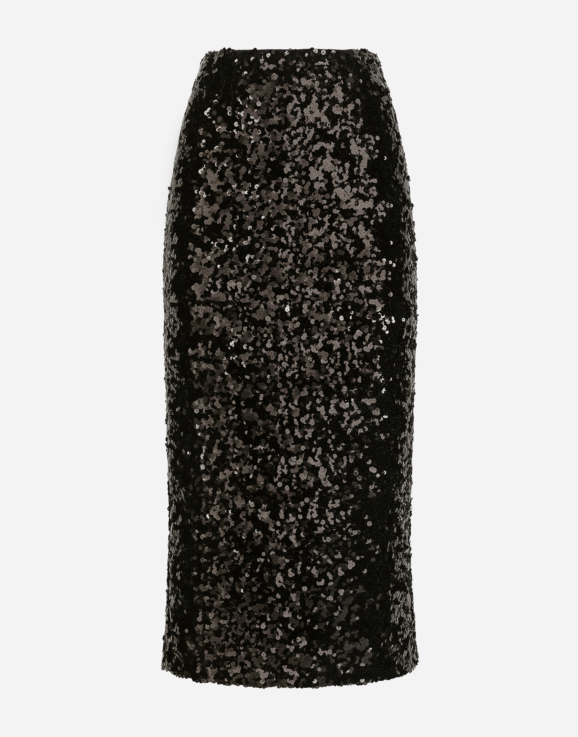 Dolce & Gabbana Sequined Calf-length Skirt - Woman Skirts Black