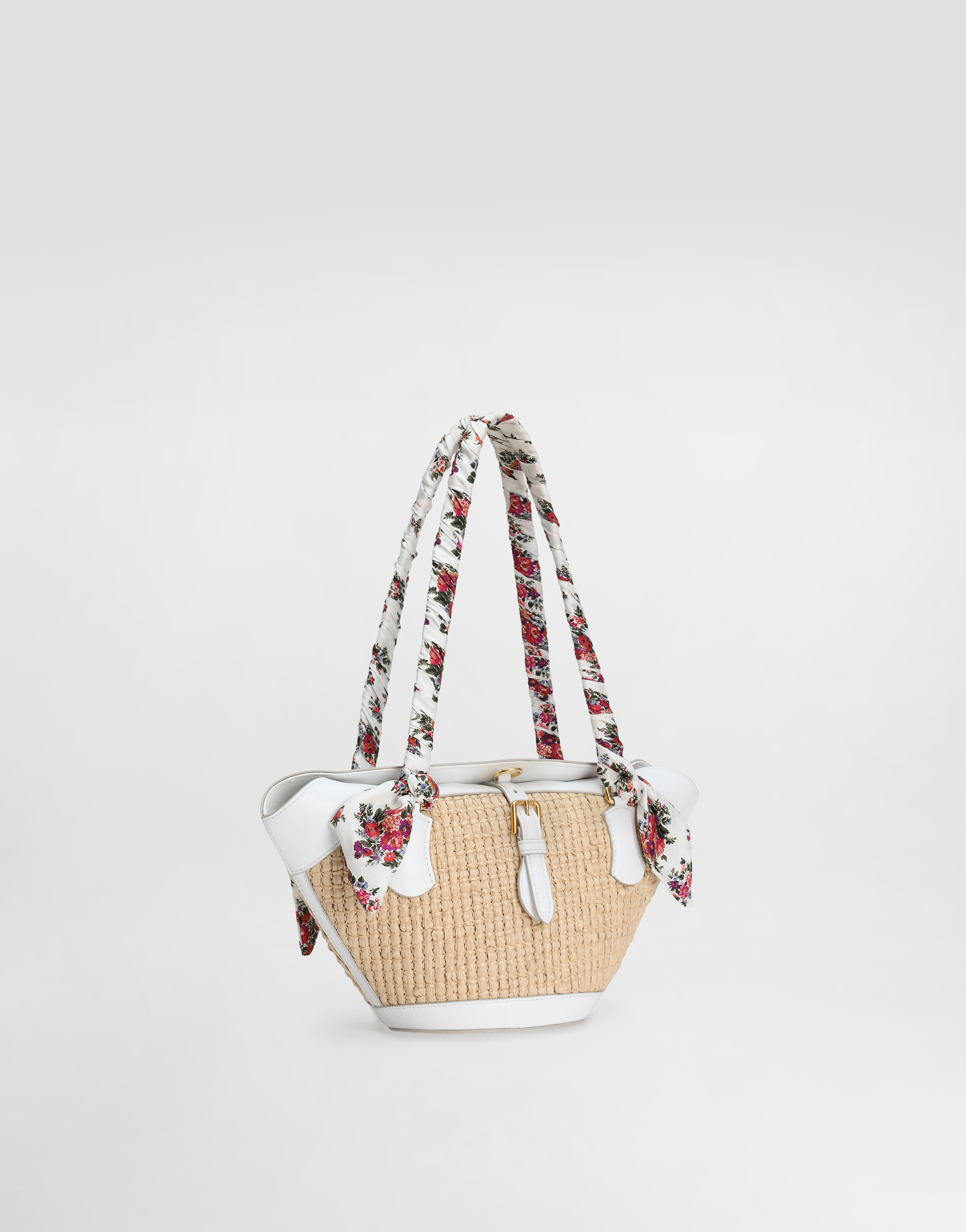 Dolce & Gabbana Elegant Mini Handbag With Vintage Brass Buckle - 20 Cm X 36 Cm In Multi