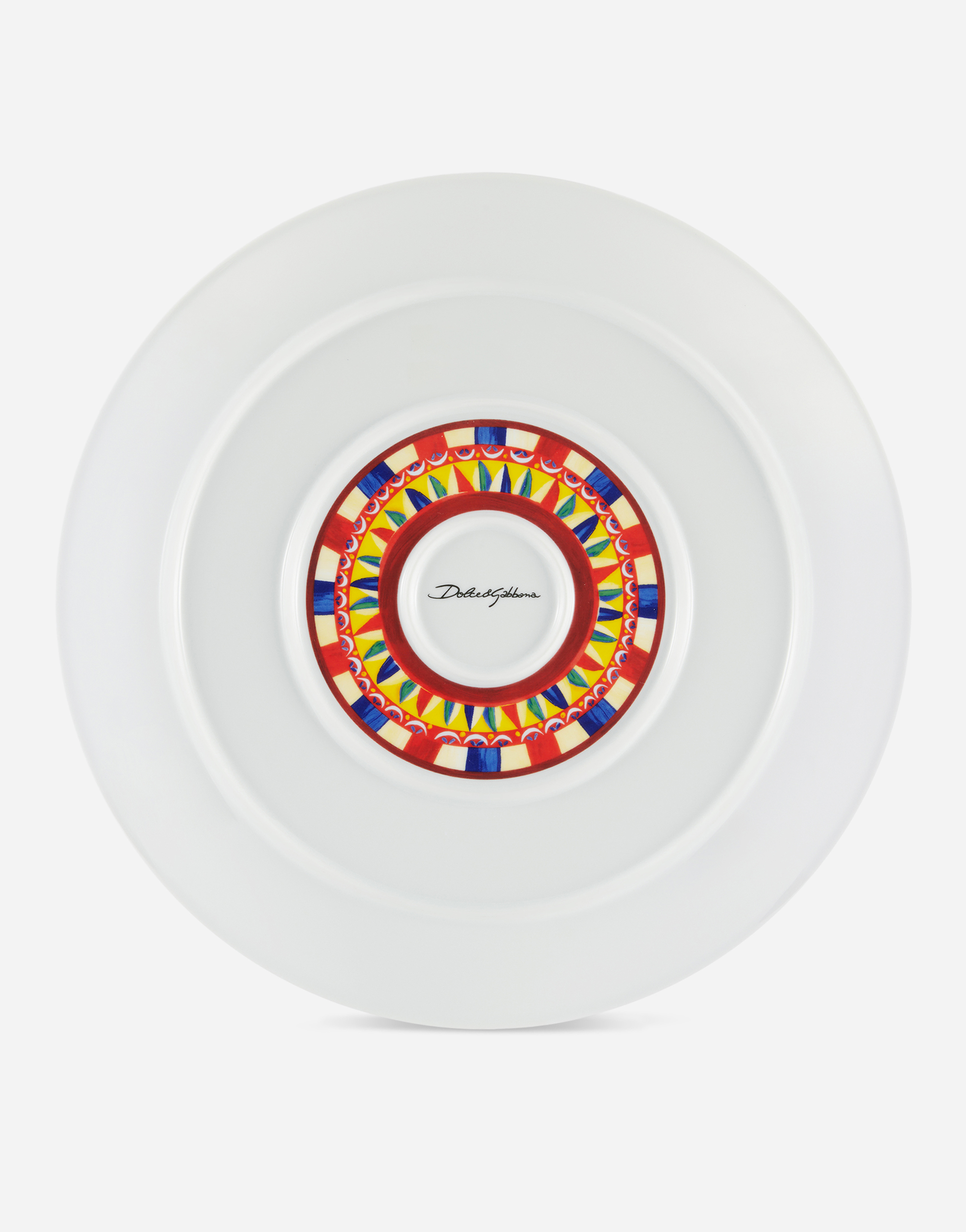 Shop Dolce & Gabbana Porcelain Platter In Multicolor
