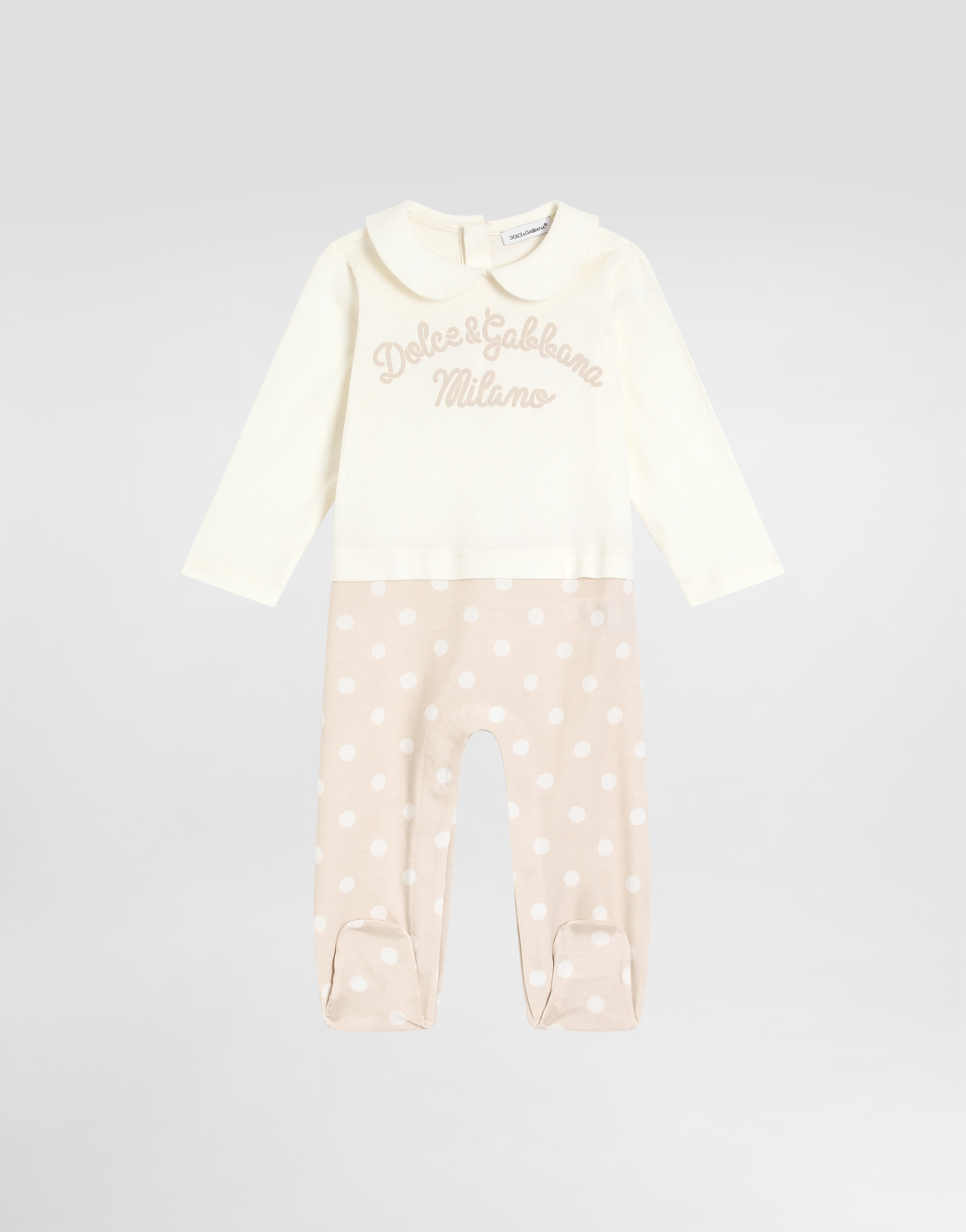  Dolce & Gabbana Dolce & Gabbana 3-piece Gift Set In Polka Dot Jersey With Print - Man Gift Sets And Babygrows Multi-colored 0/3 Months 