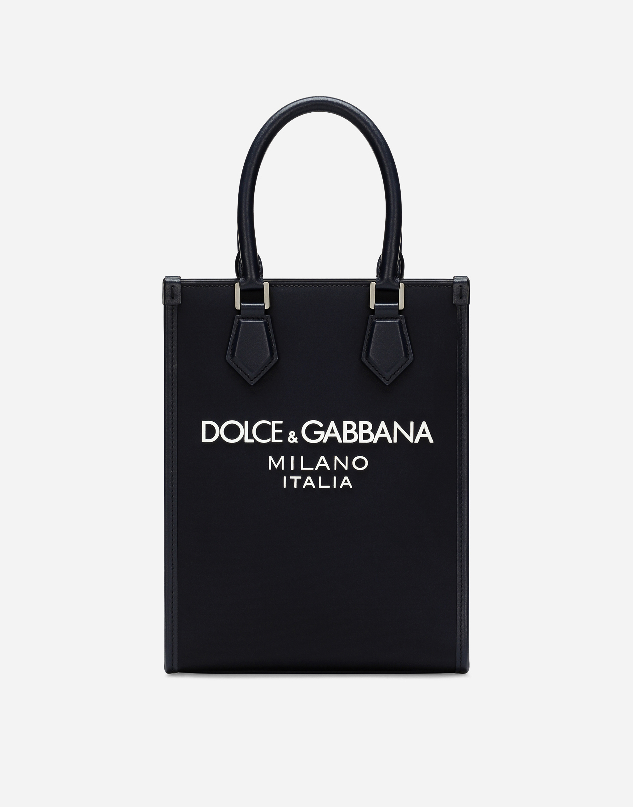 Dolce & Gabbana Small Nylon Bag - Man Blue Nylon Onesize