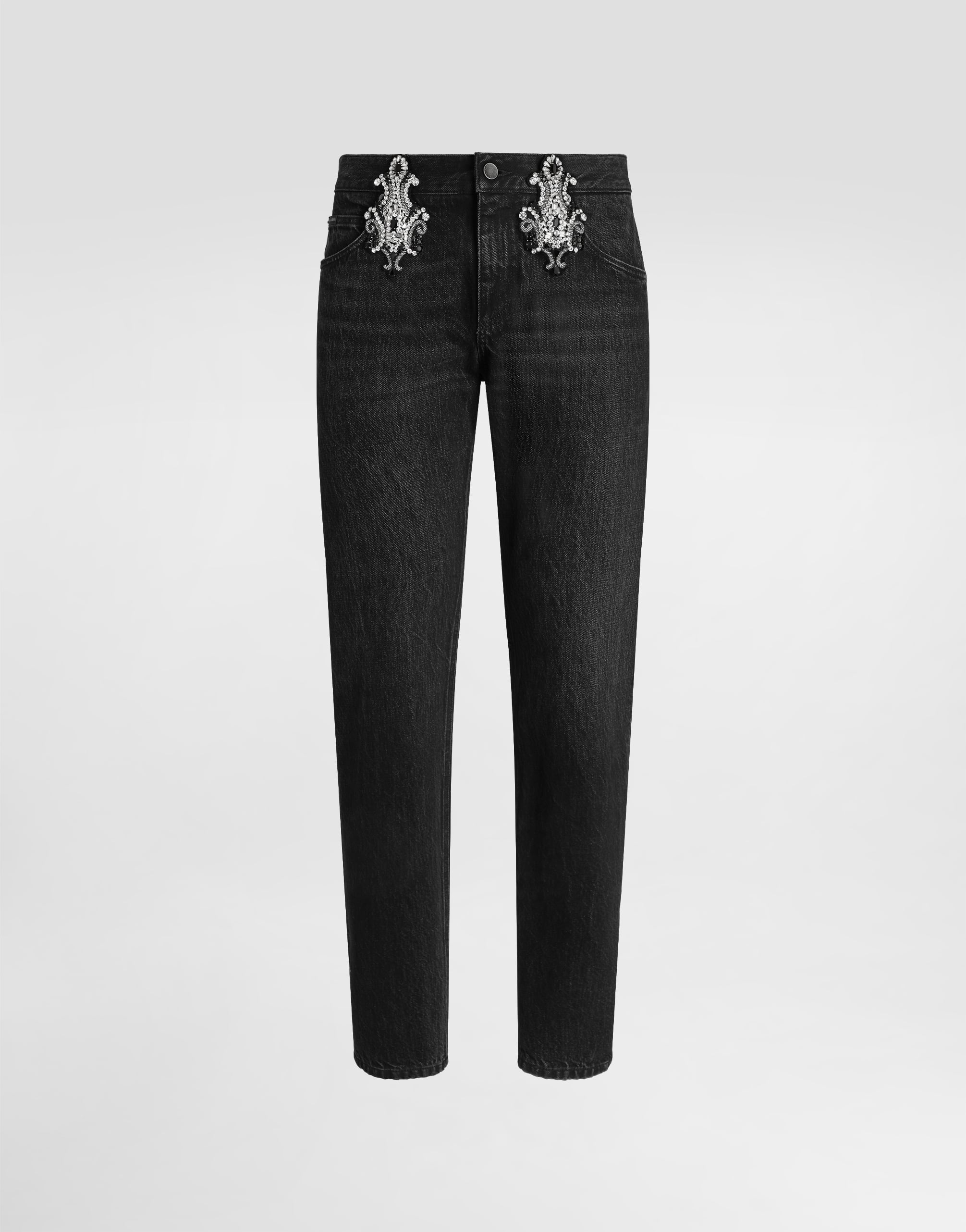 Multicolorのメンズ Denim trousers | Dolce&Gabbana®