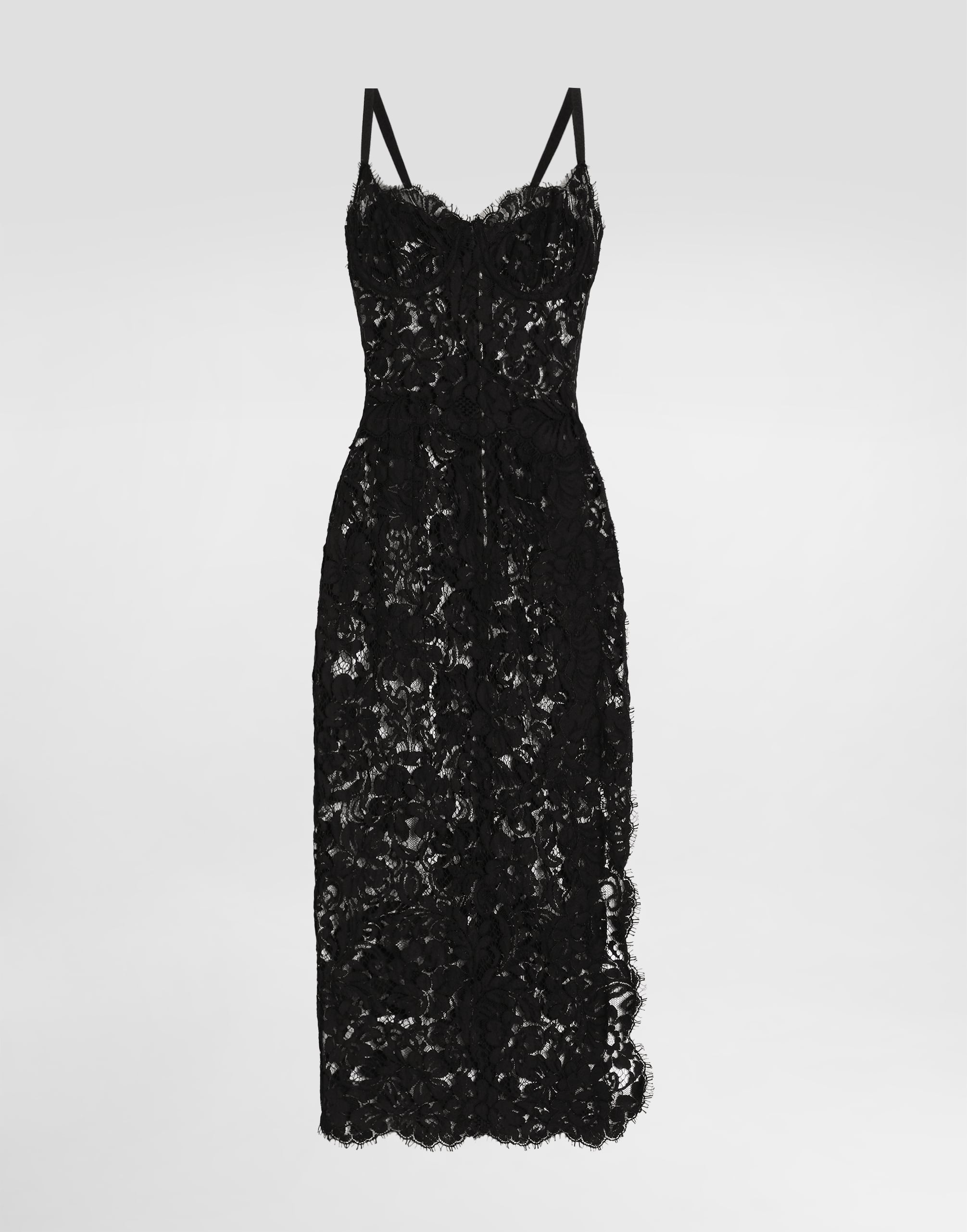 Dolce & Gabbana Cordonetto Lace Dress - Woman Dresses Black 48 Dolce & Gabbana Cordonetto Lace Dress - Woman Dresses Black 48