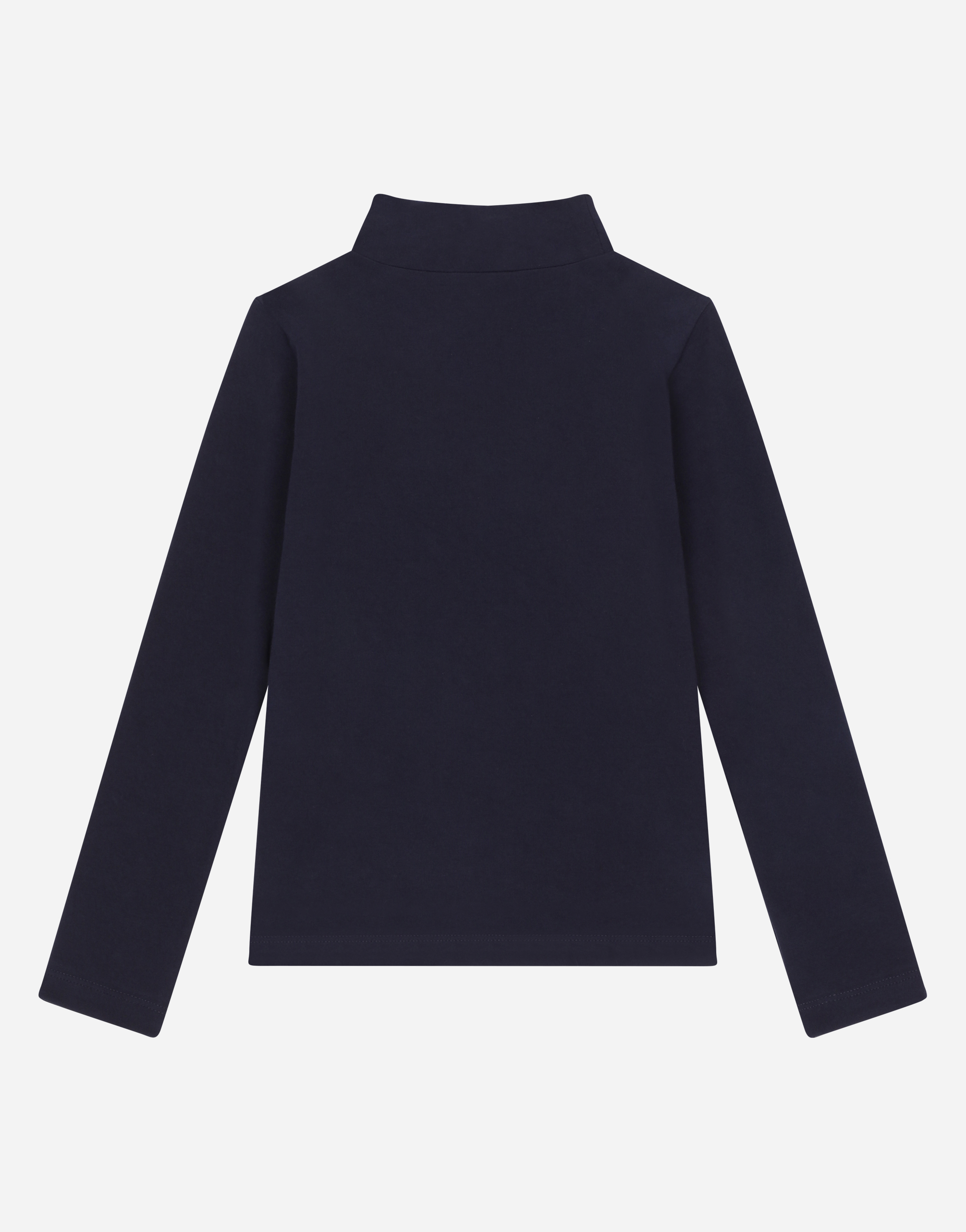 DOLCE & GABBANA INTERLOCK T-SHIRT WITH DG EMBROIDERY