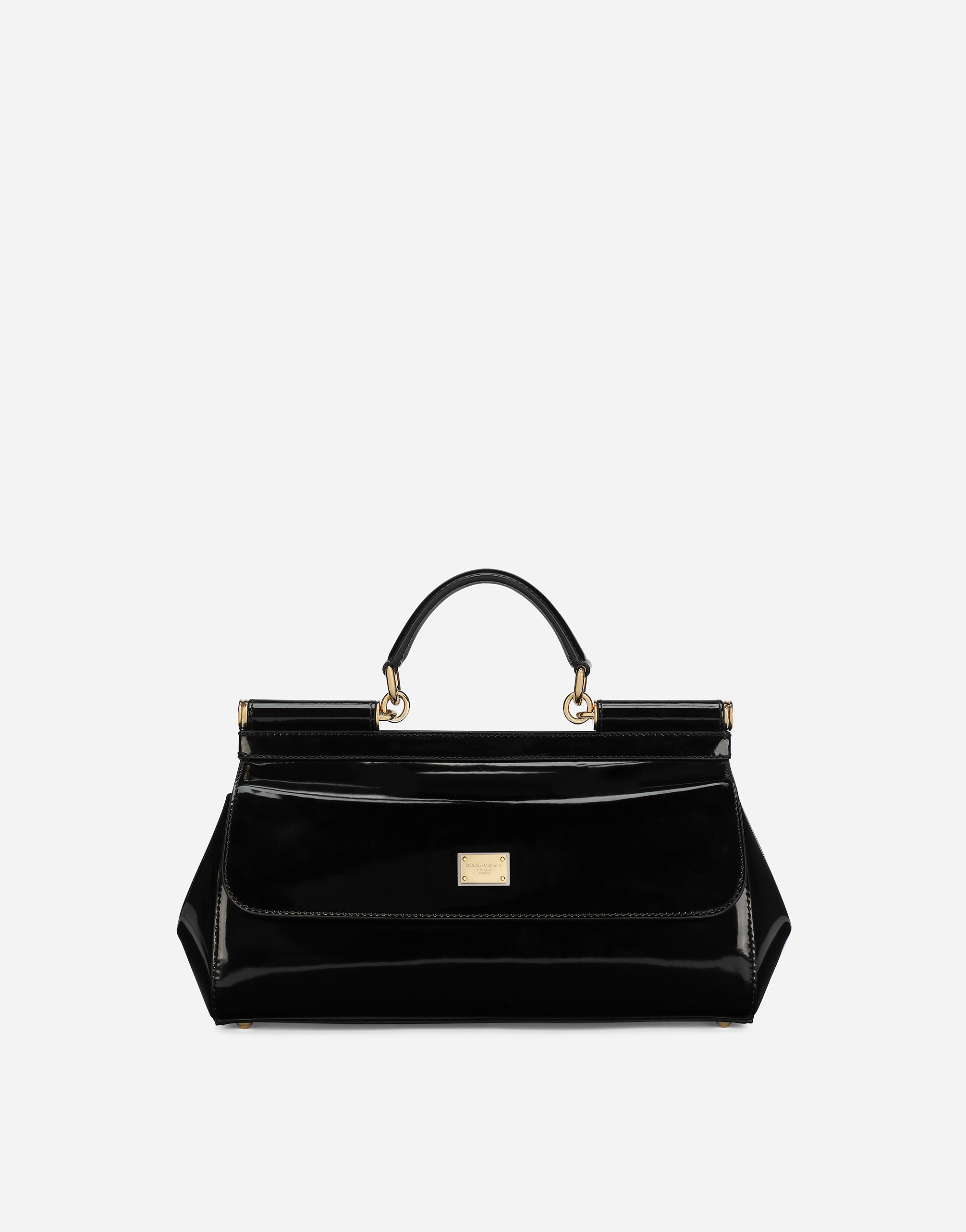 Elongated Sicily handbag in Black