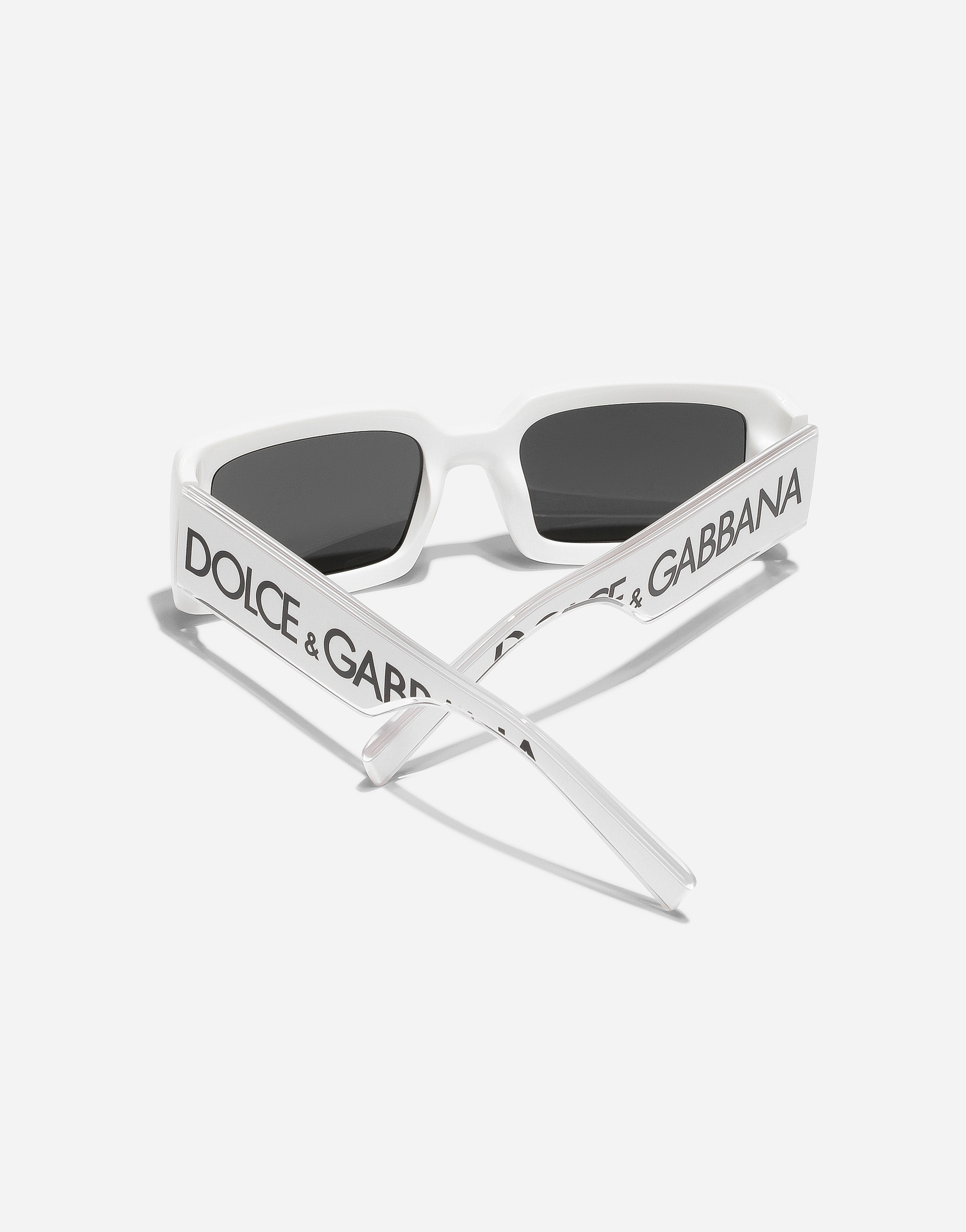 Dolce & Gabbana Dg Elastic Sunglasses In White