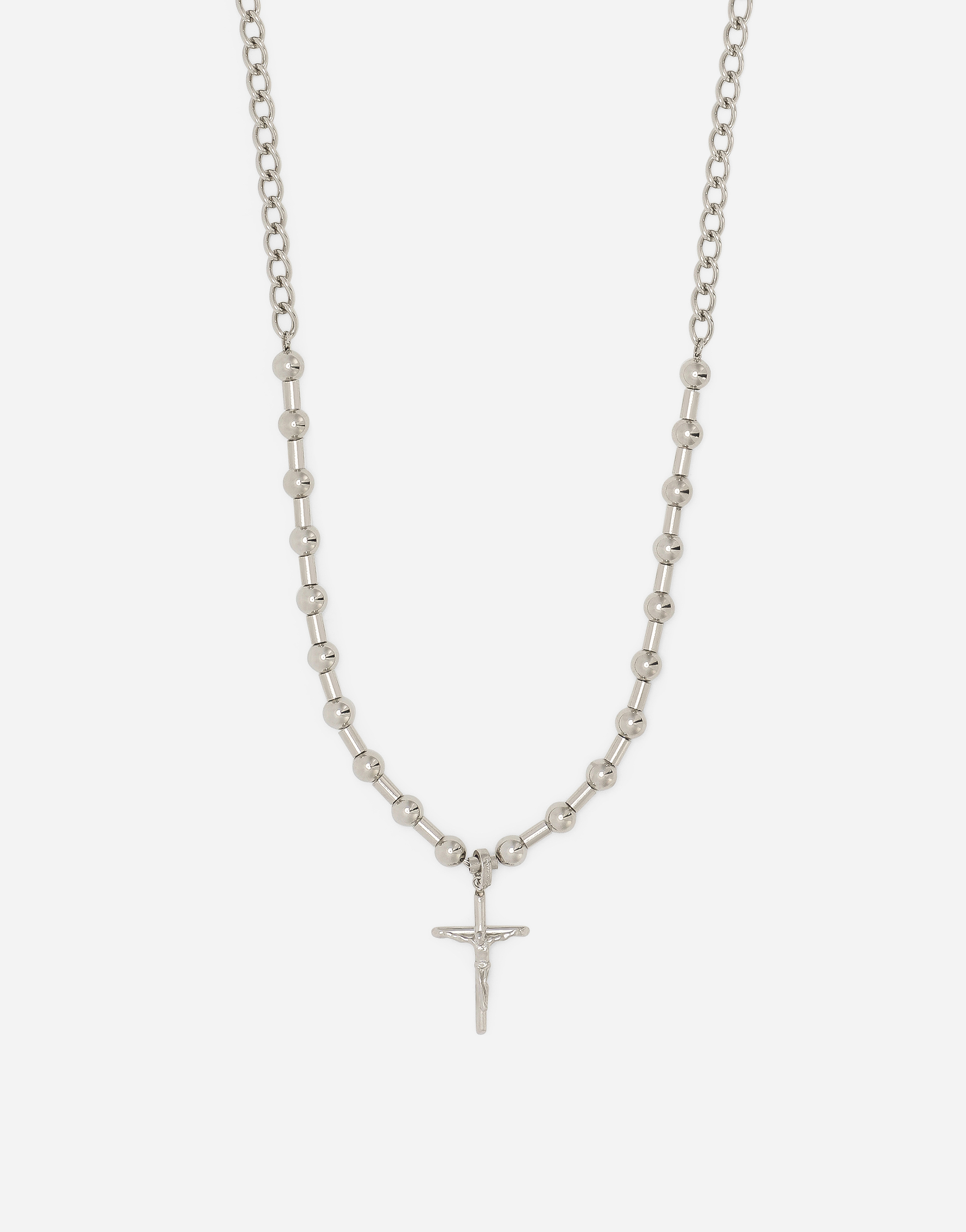 Dolce & Gabbana Collana In Metallo Argento Uomo In シルバー
