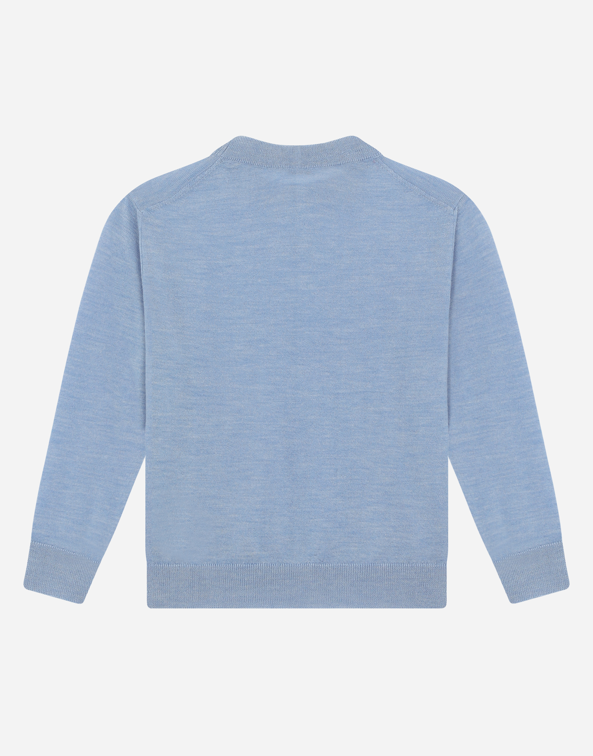 Cashmere round-neck sweater with DG logo embroidery