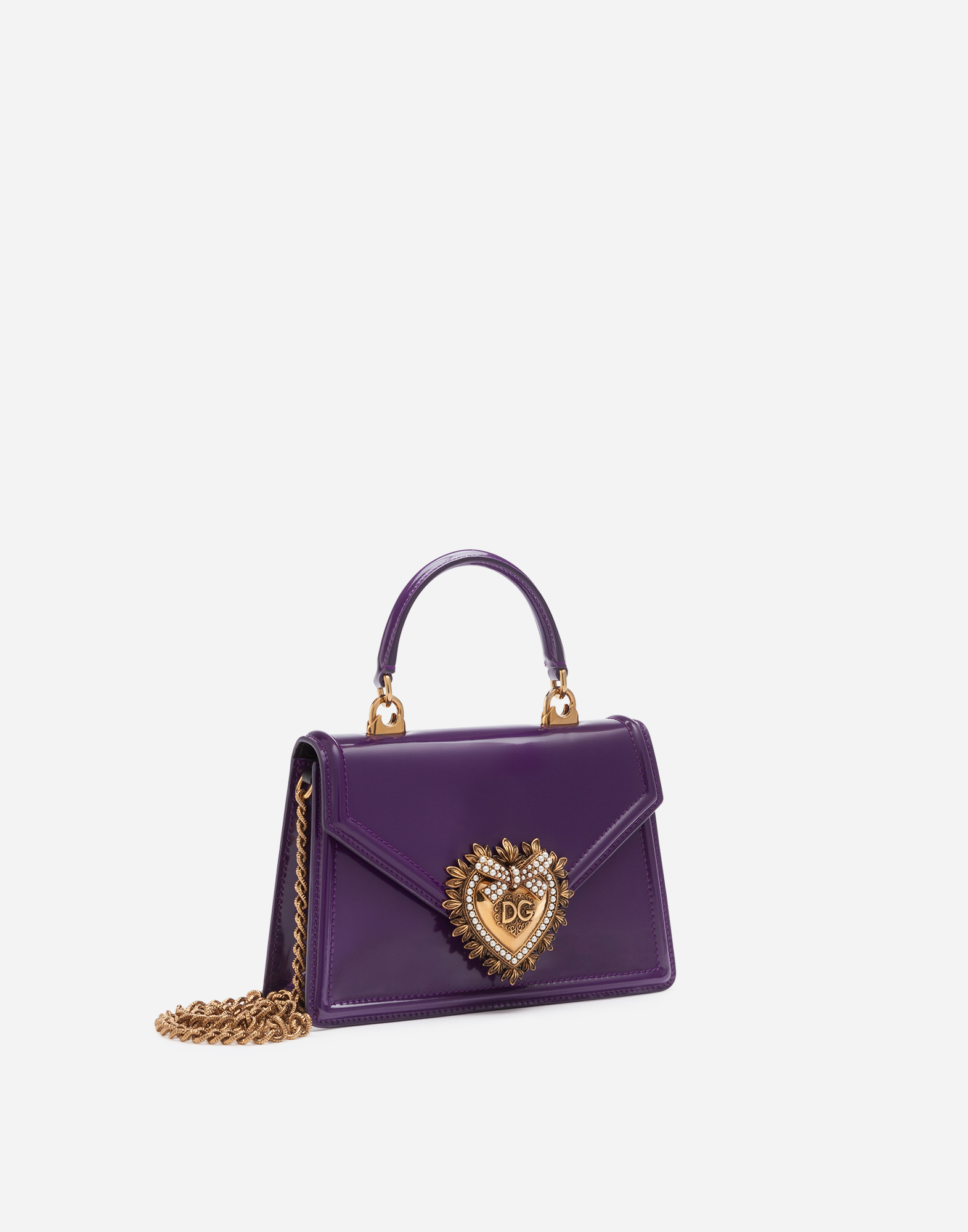 dolce and gabbana purple bag