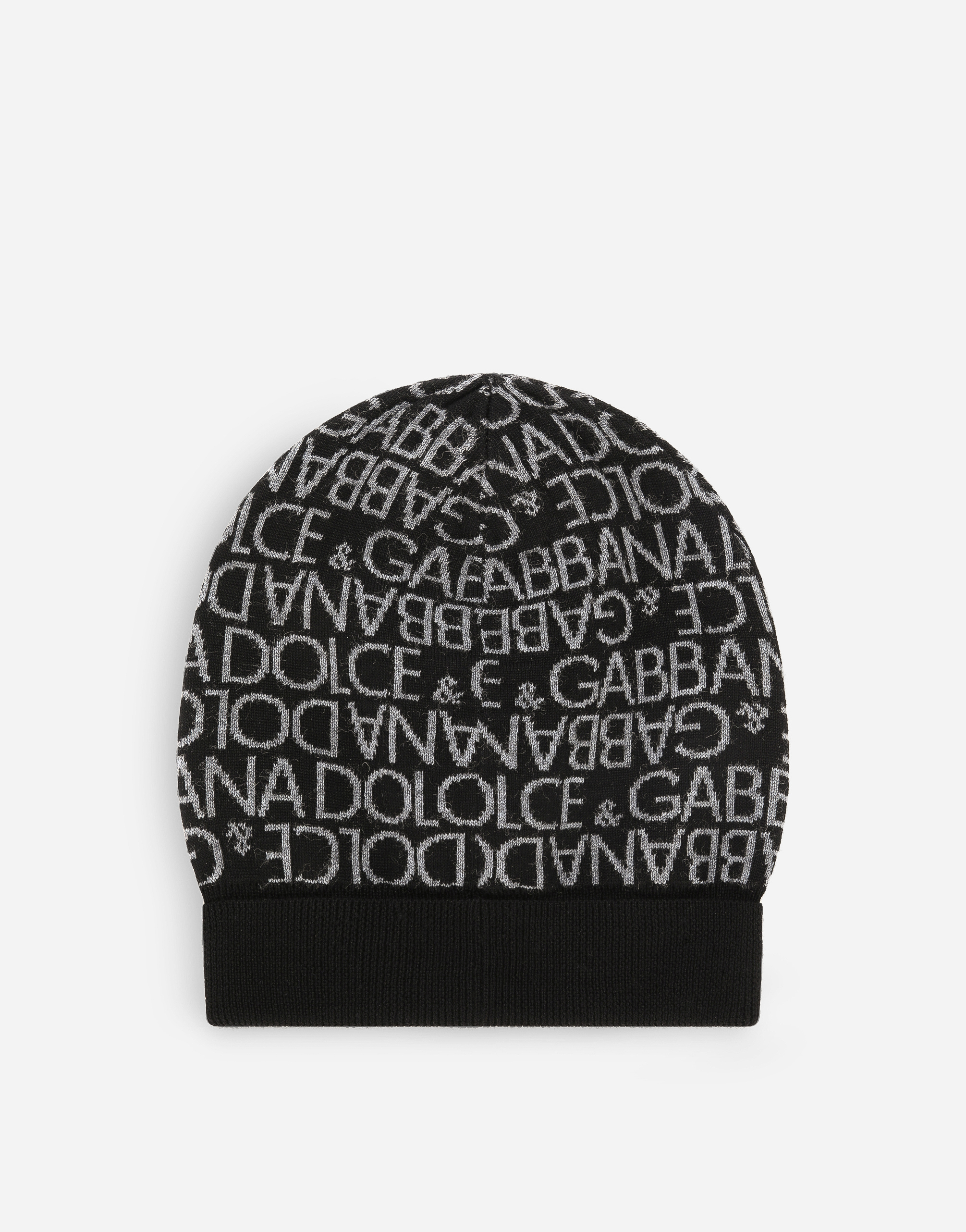 Dolce & Gabbana Jacquard Knit Hat In Multicolor