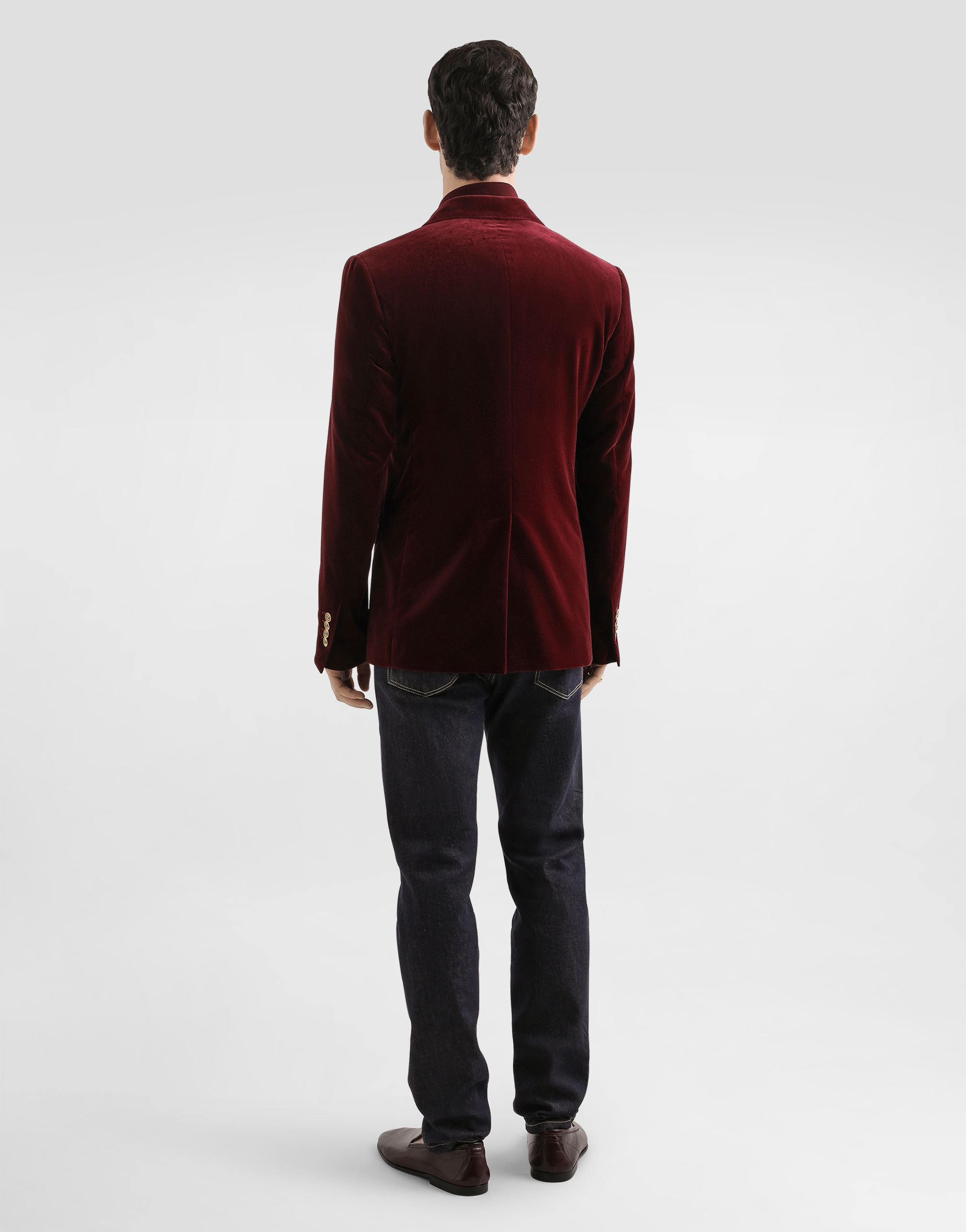 Fine-gauge wool polo shirt