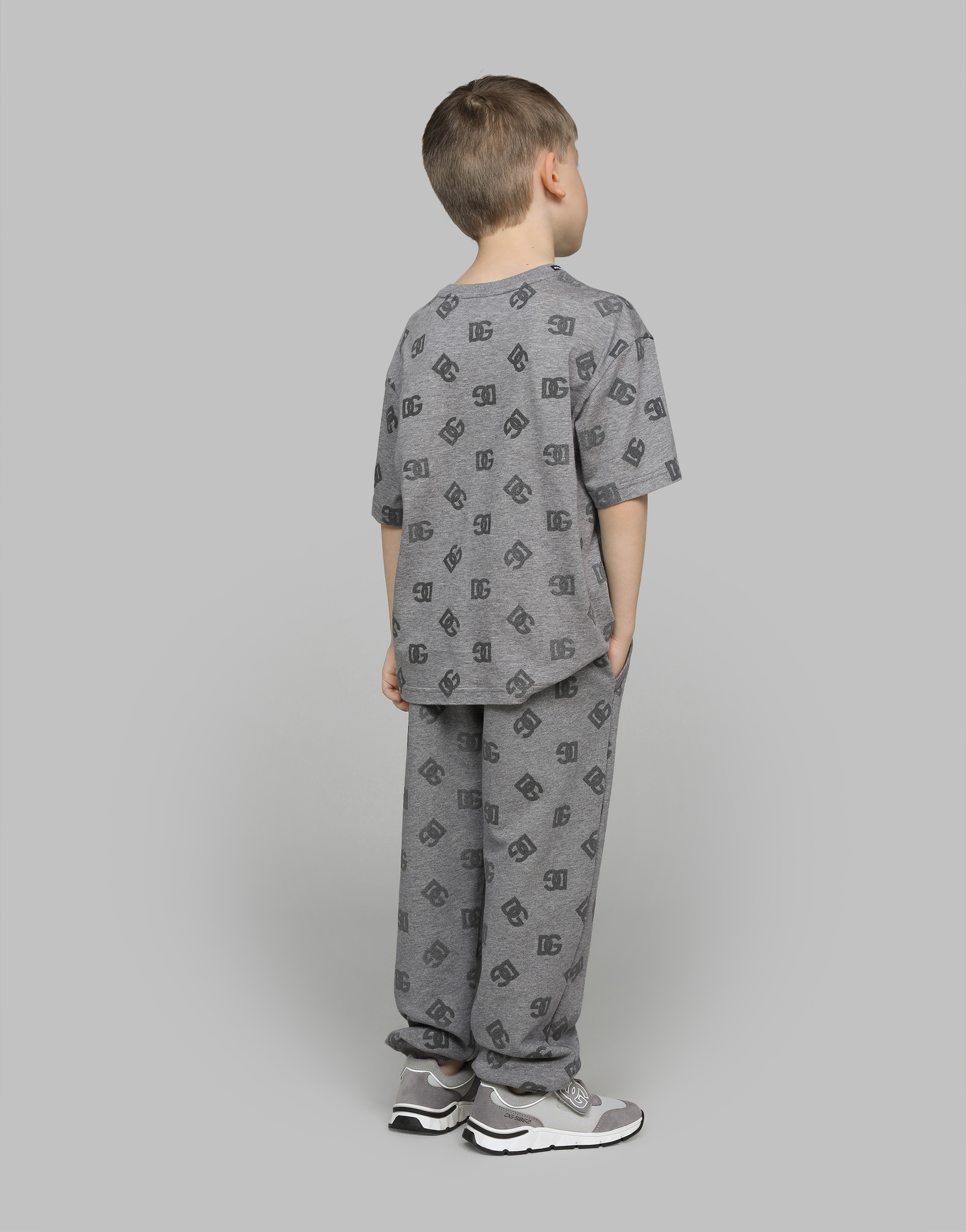 Jersey T-shirt with DG logo print