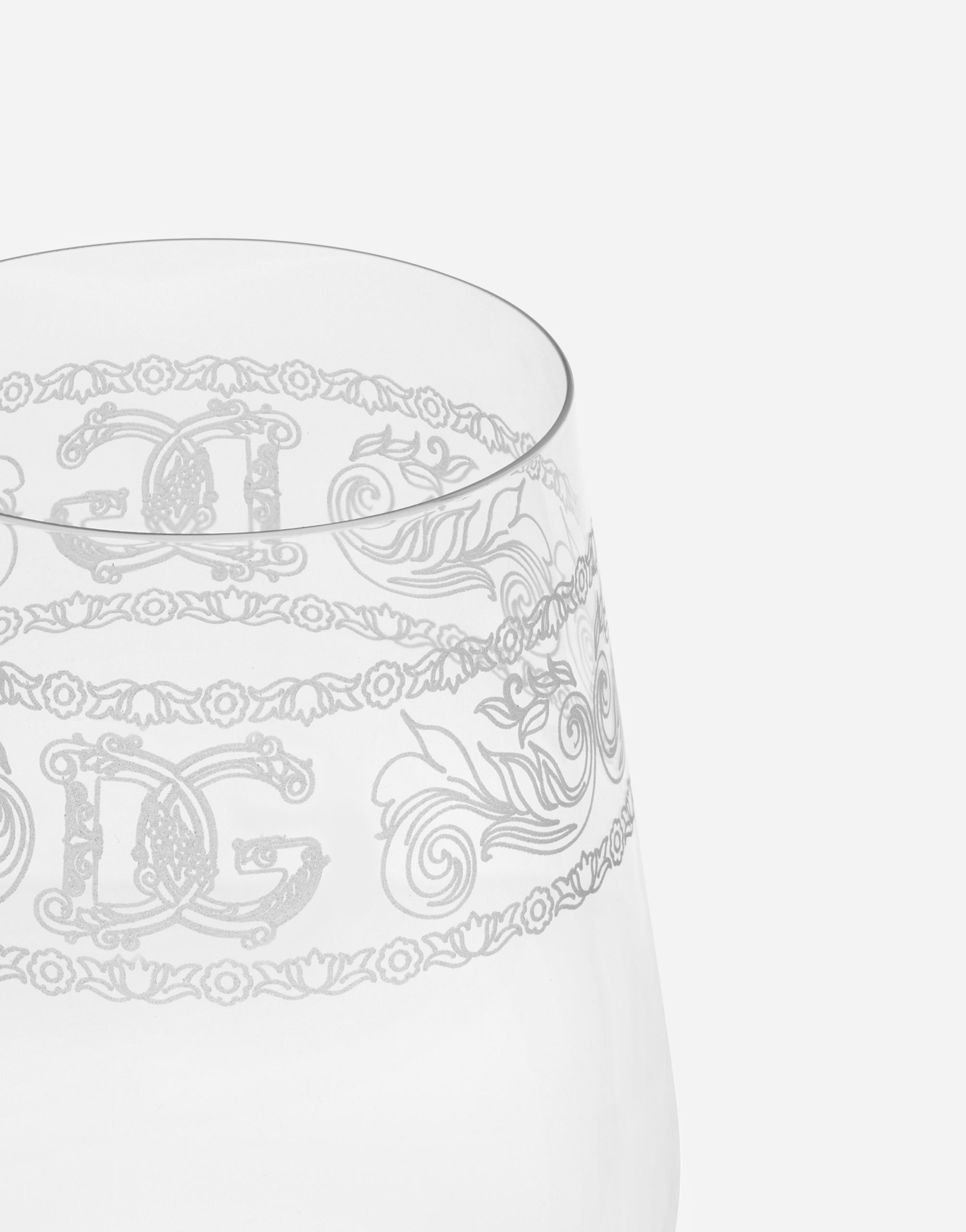 Shop Dolce & Gabbana Red Wine Glass In Multicolor