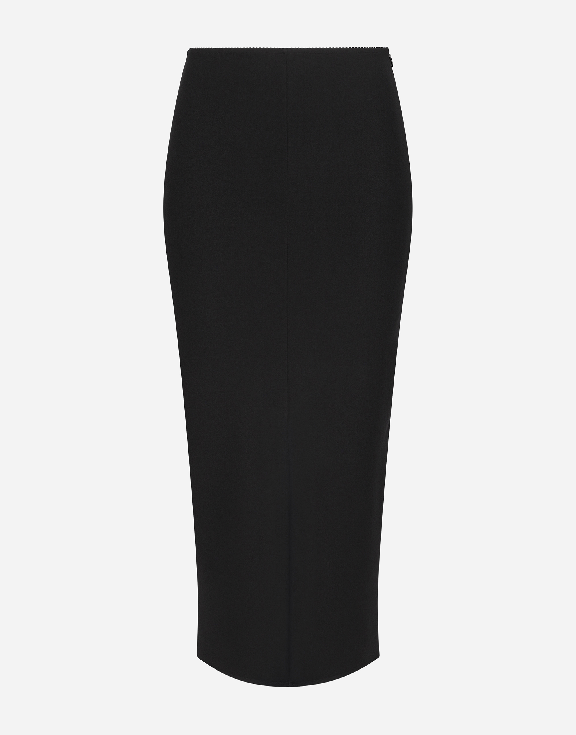 Dolce & Gabbana Jersey Full Milano Calf-length Skirt - Woman Skirts Black Jersey