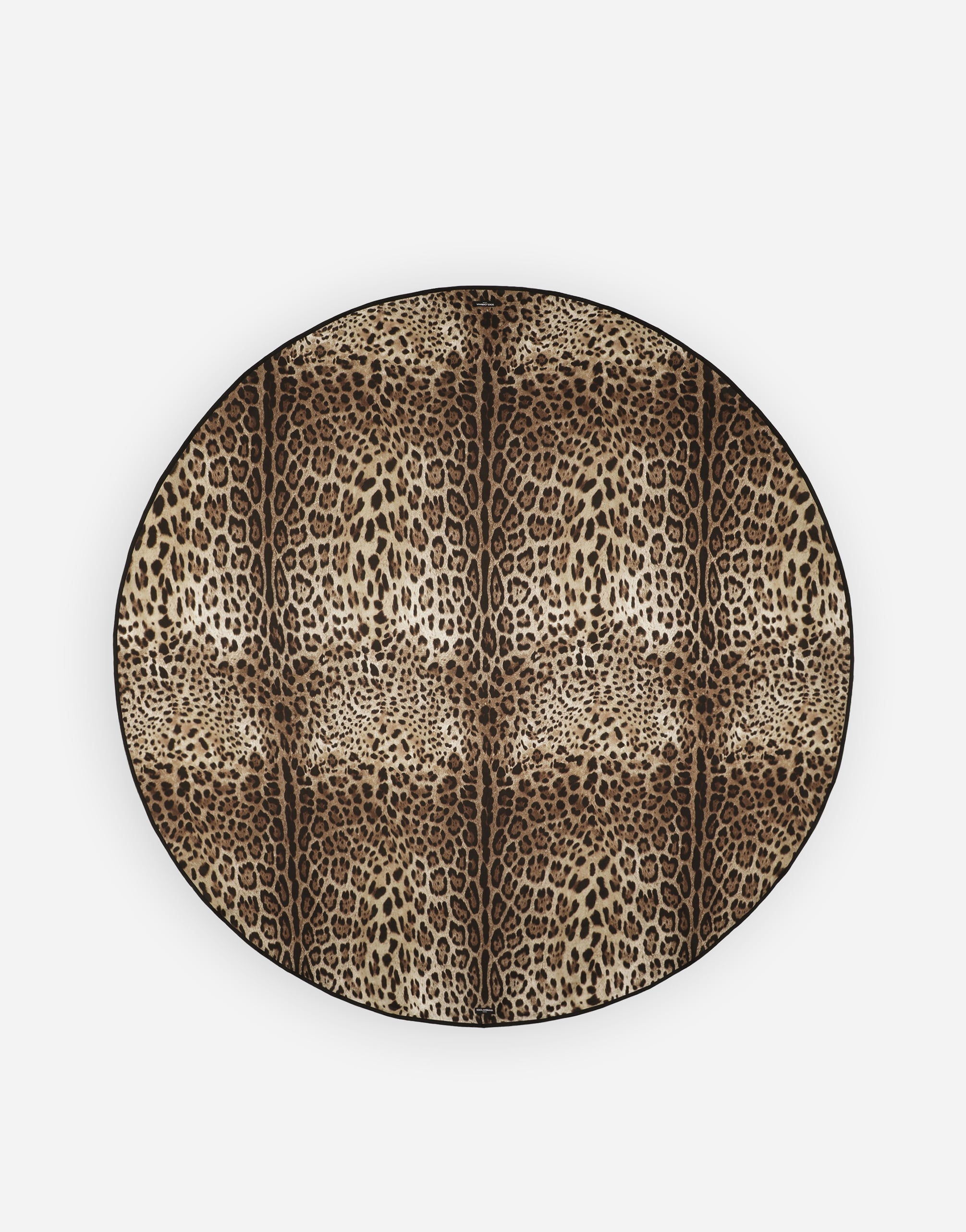 Dolce & Gabbana Leopardo-print Linen Tablecloth Set In Multicolor