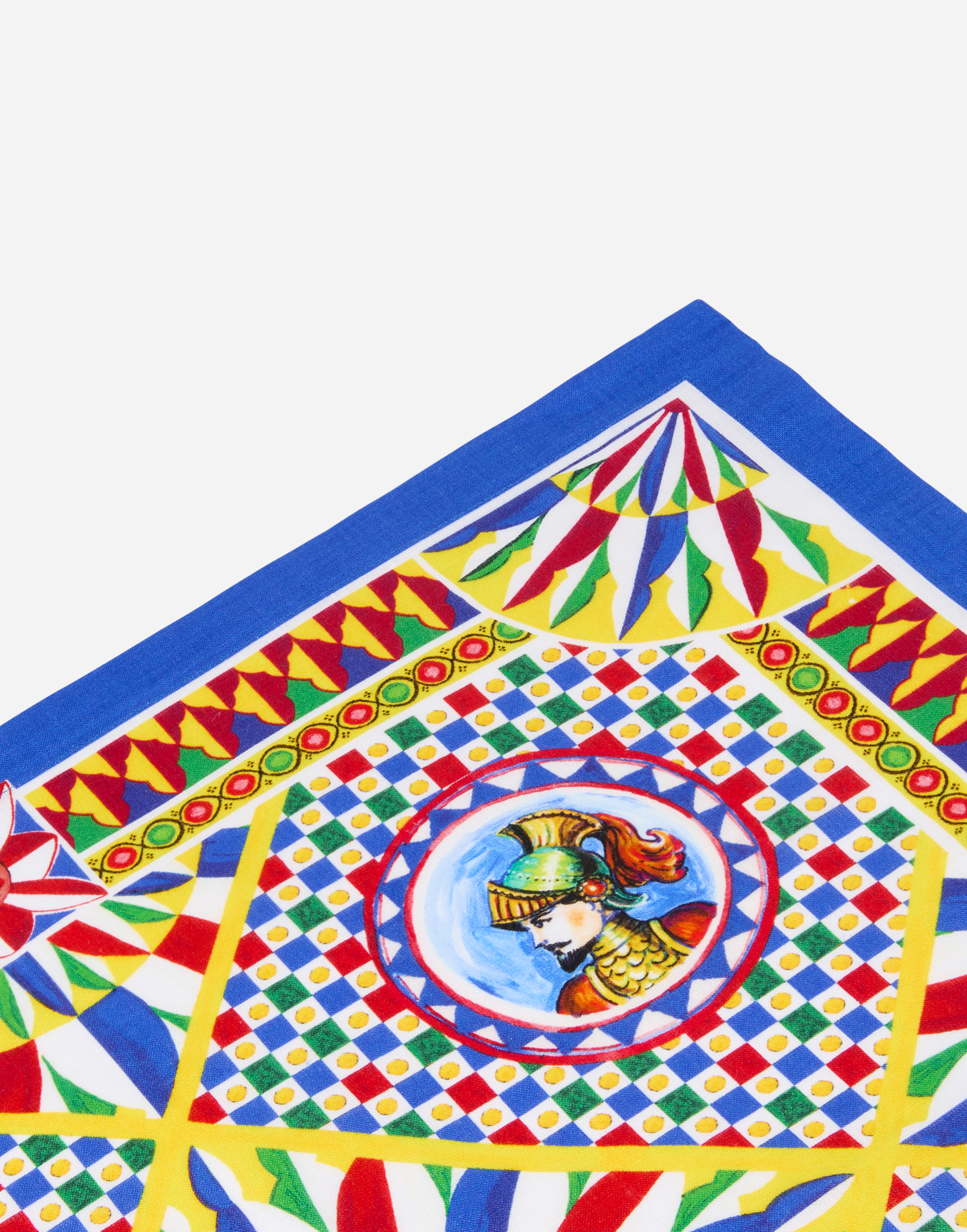Dolce & Gabbana Set Of 2 Linen Napkins In Multicolor