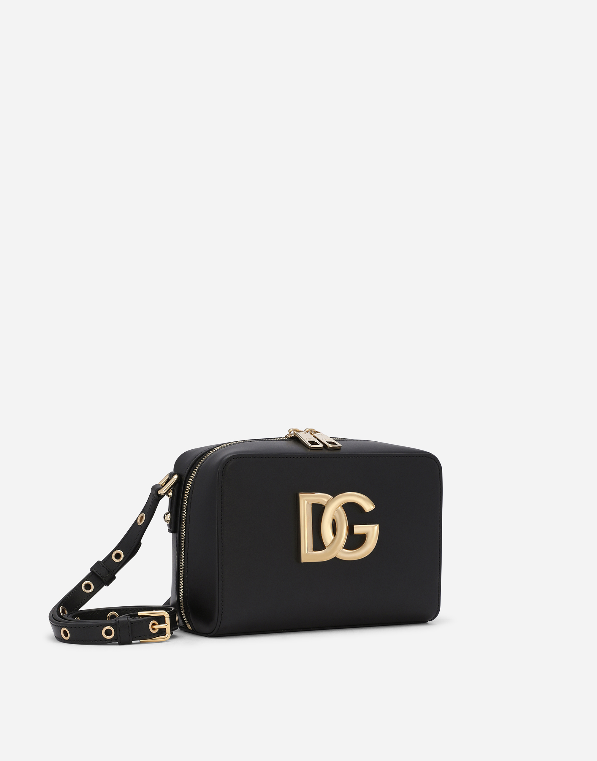 DOLCE & GABBANA MEDIUM CALFSKIN 3.5 CROSSBODY BAG