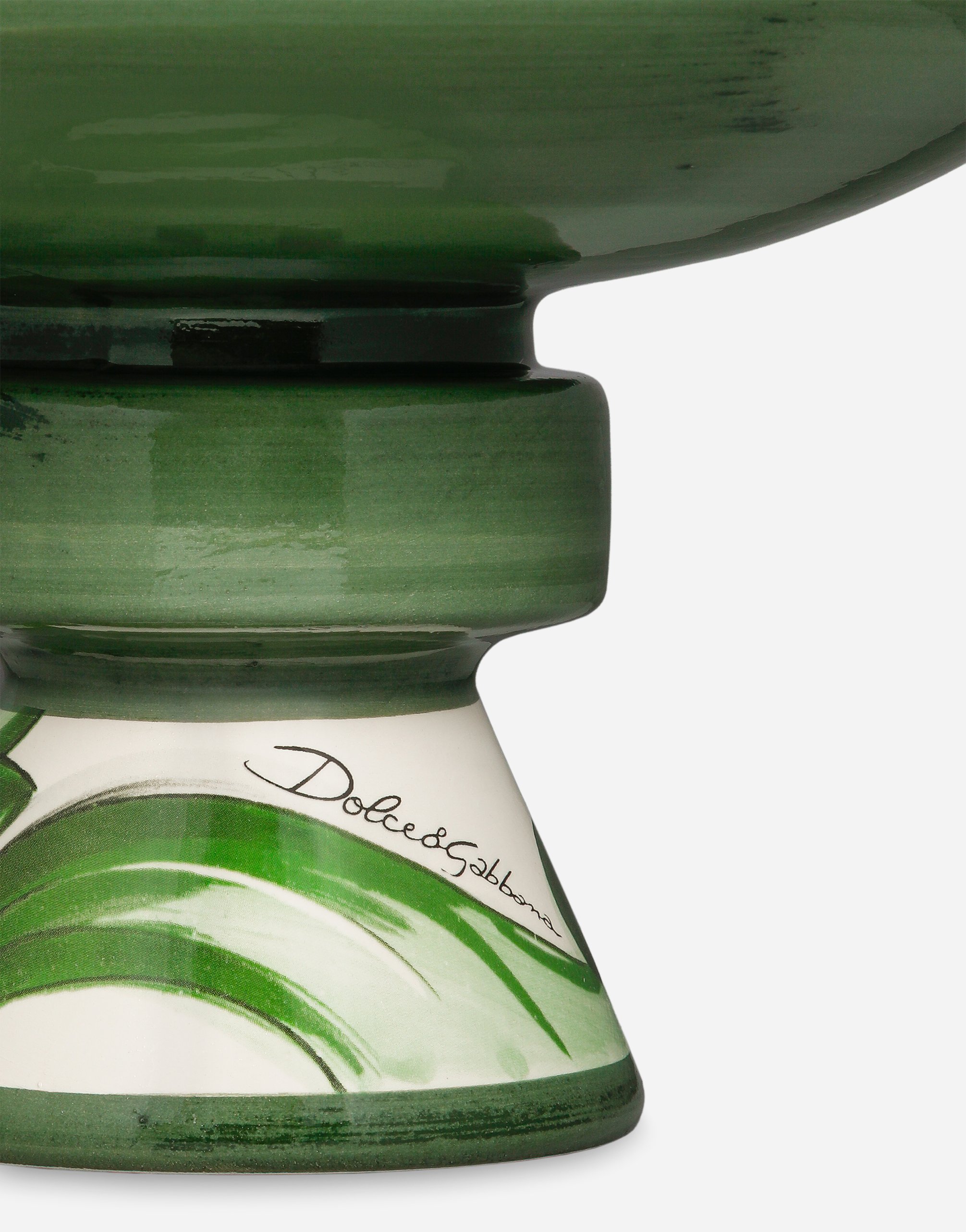 Dolce & Gabbana Raised Ceramic Platter In Multi