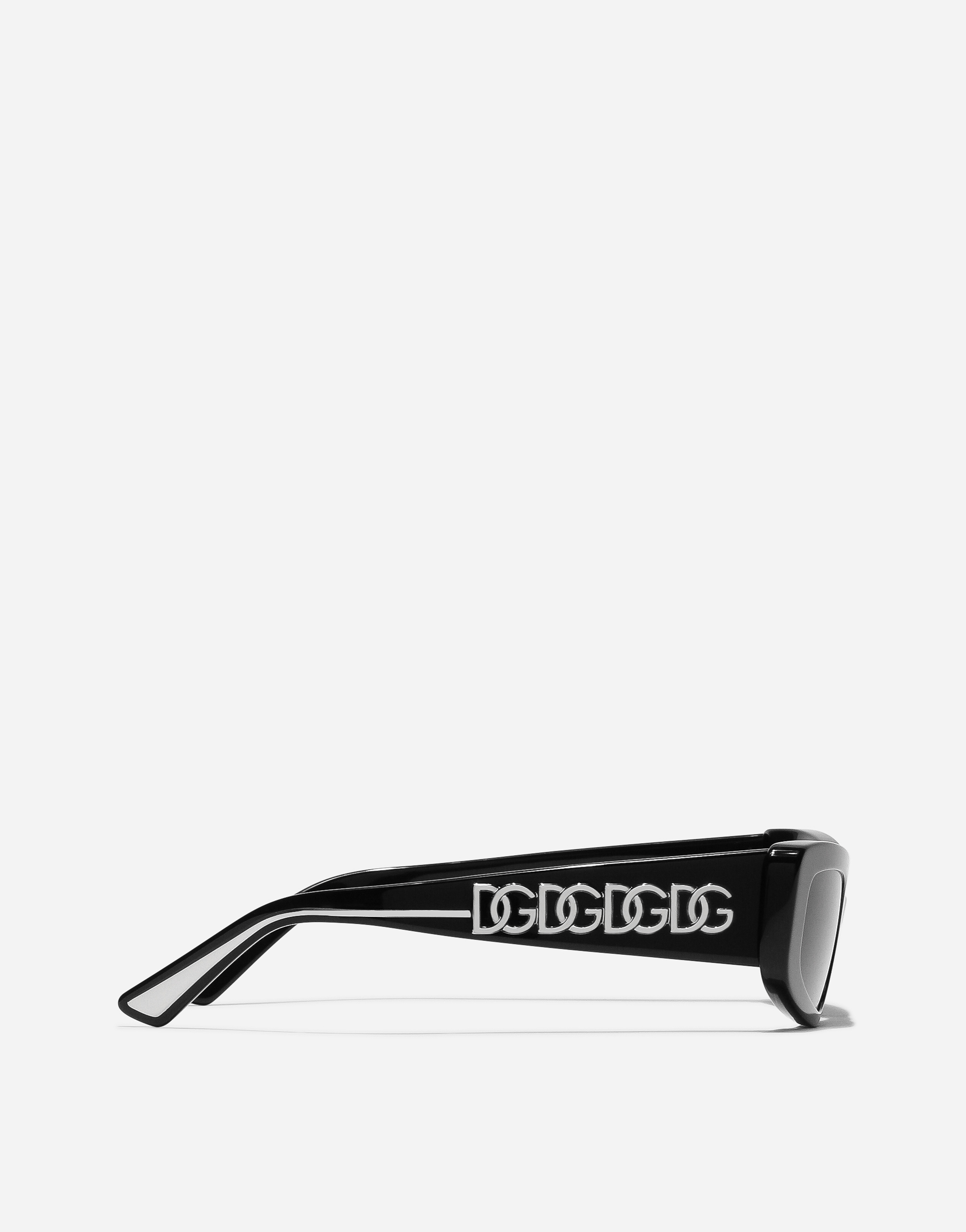 Shop Dolce & Gabbana Dg Essentials Sunglasses In Black