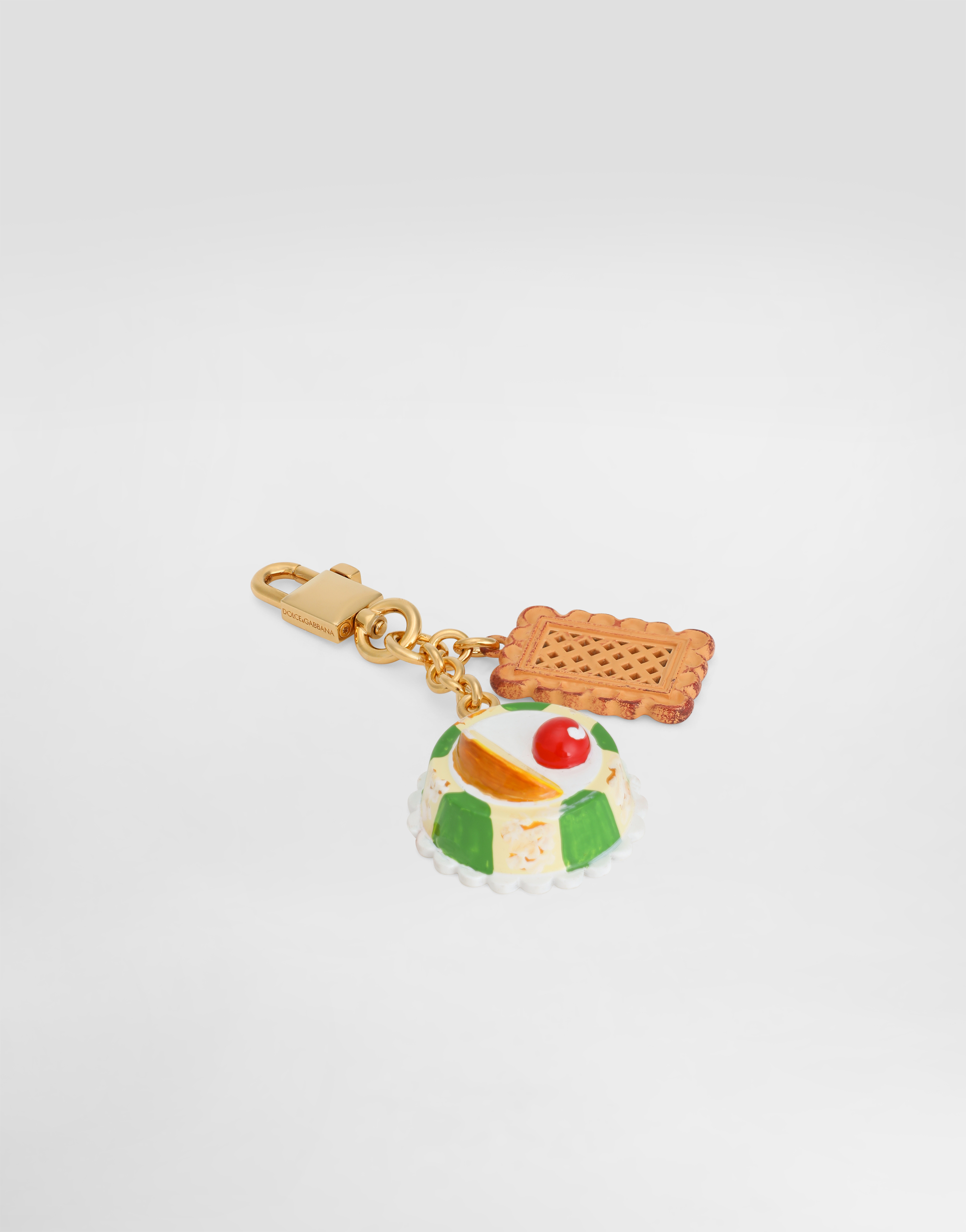 Dolce & Gabbana Cassatina Keychain Charm In Multi