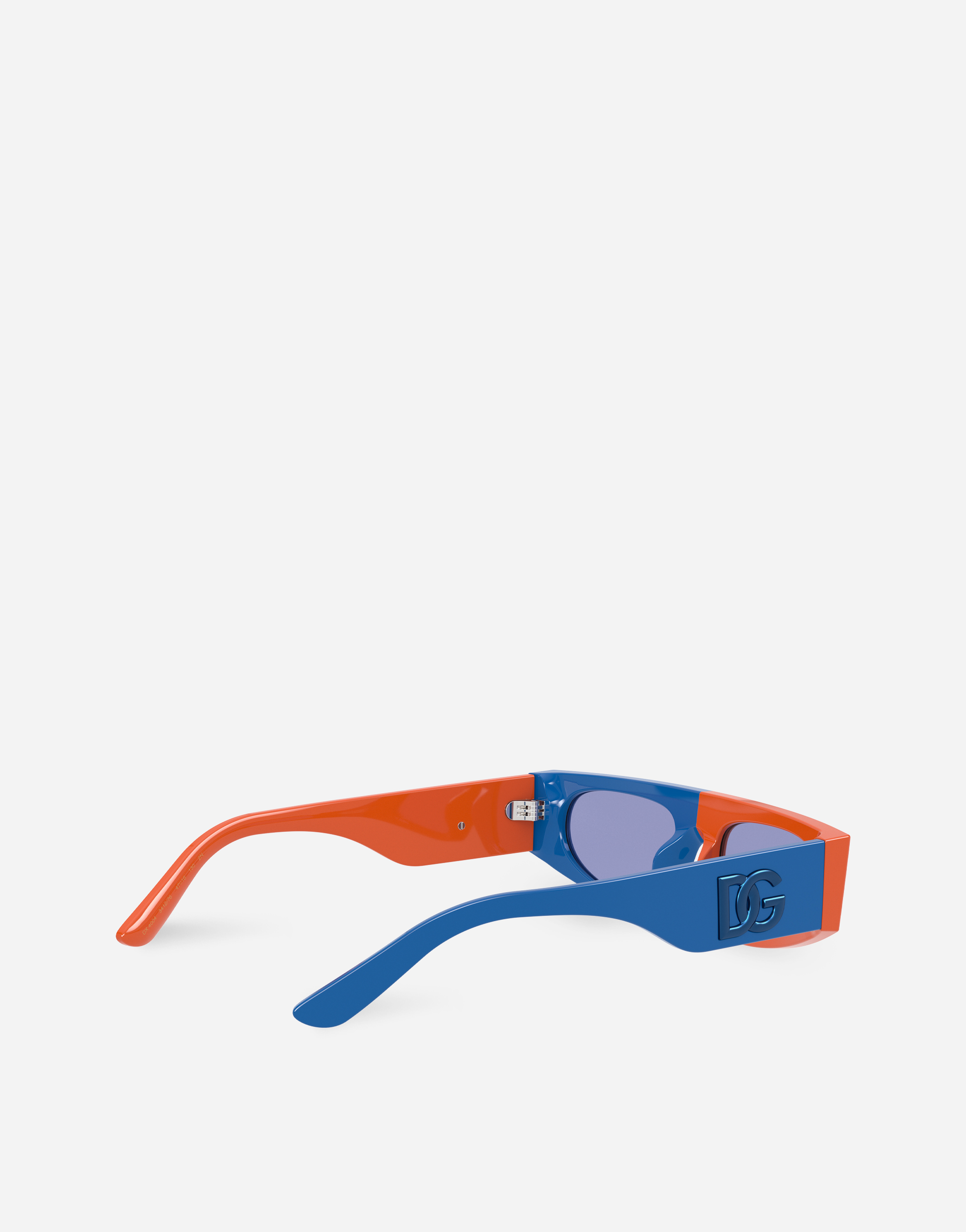 Shop Dolce & Gabbana Sport Sunglasses In Orange / Blue
