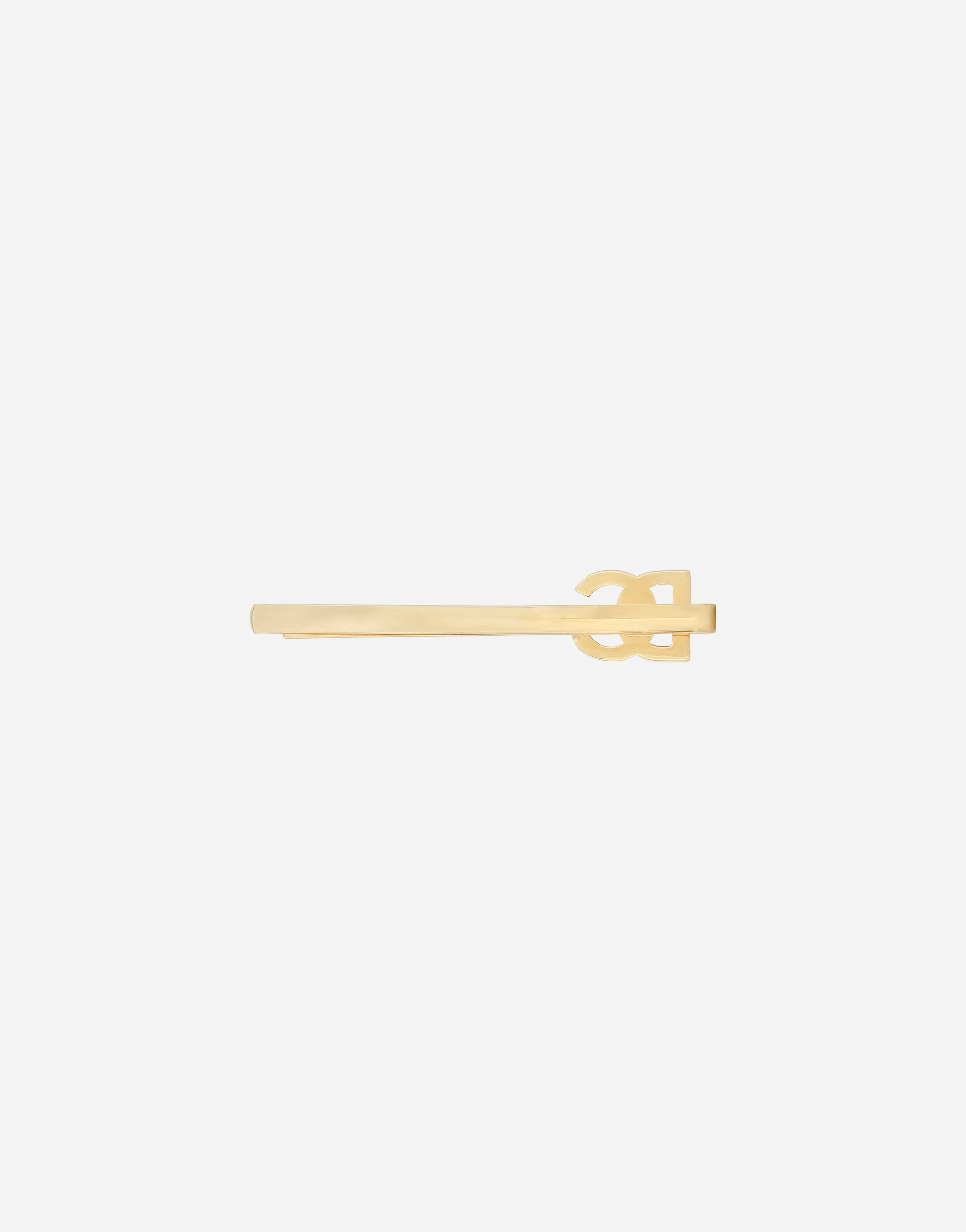 Shop Dolce & Gabbana Hair Clip With Dg Logo In Gold