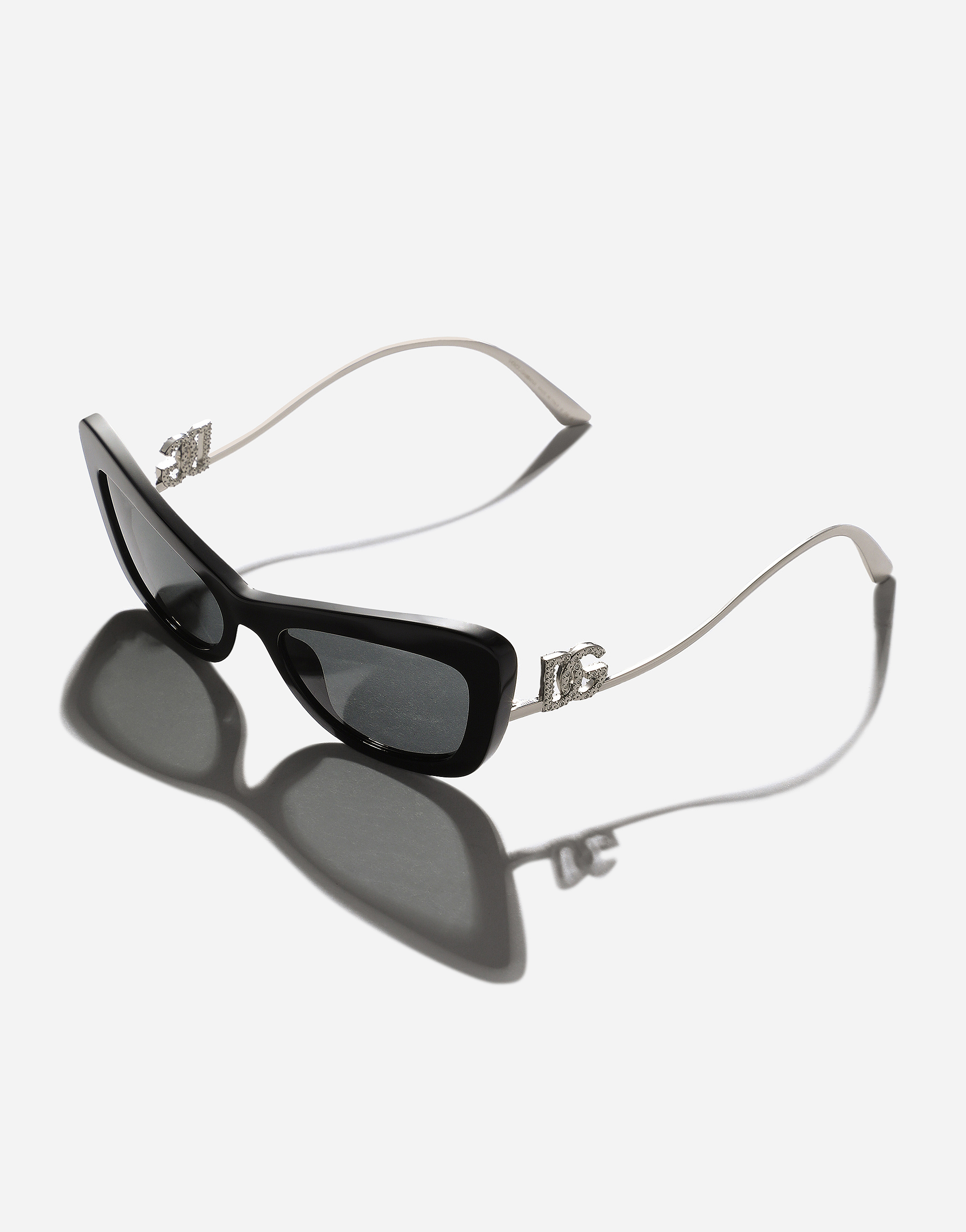 Dolce & Gabbana Dg Crystal Sunglasses In Black