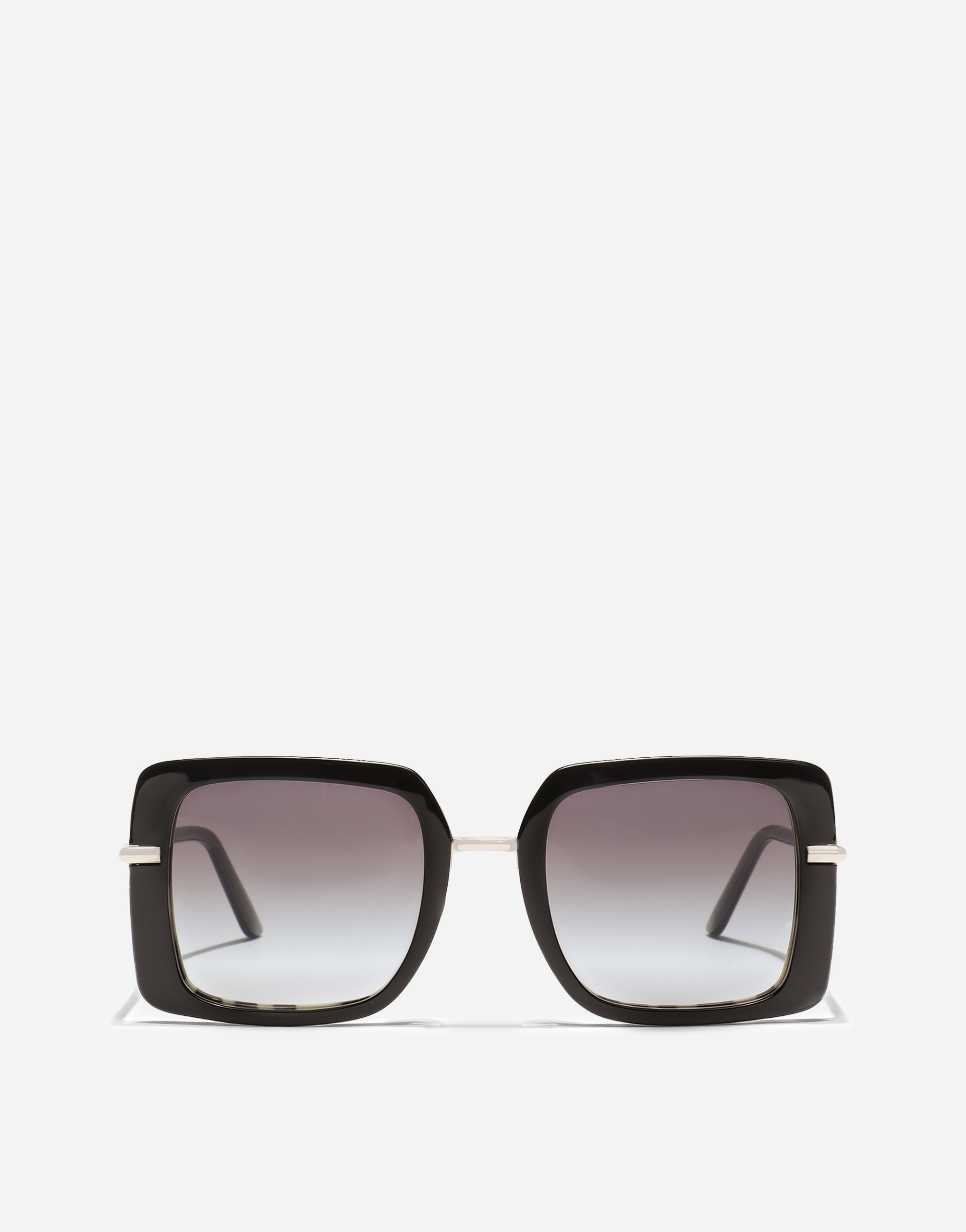 Dolce & Gabbana Dna Sunglasses - Woman New Arrivals Black On Zebra Print Onesize