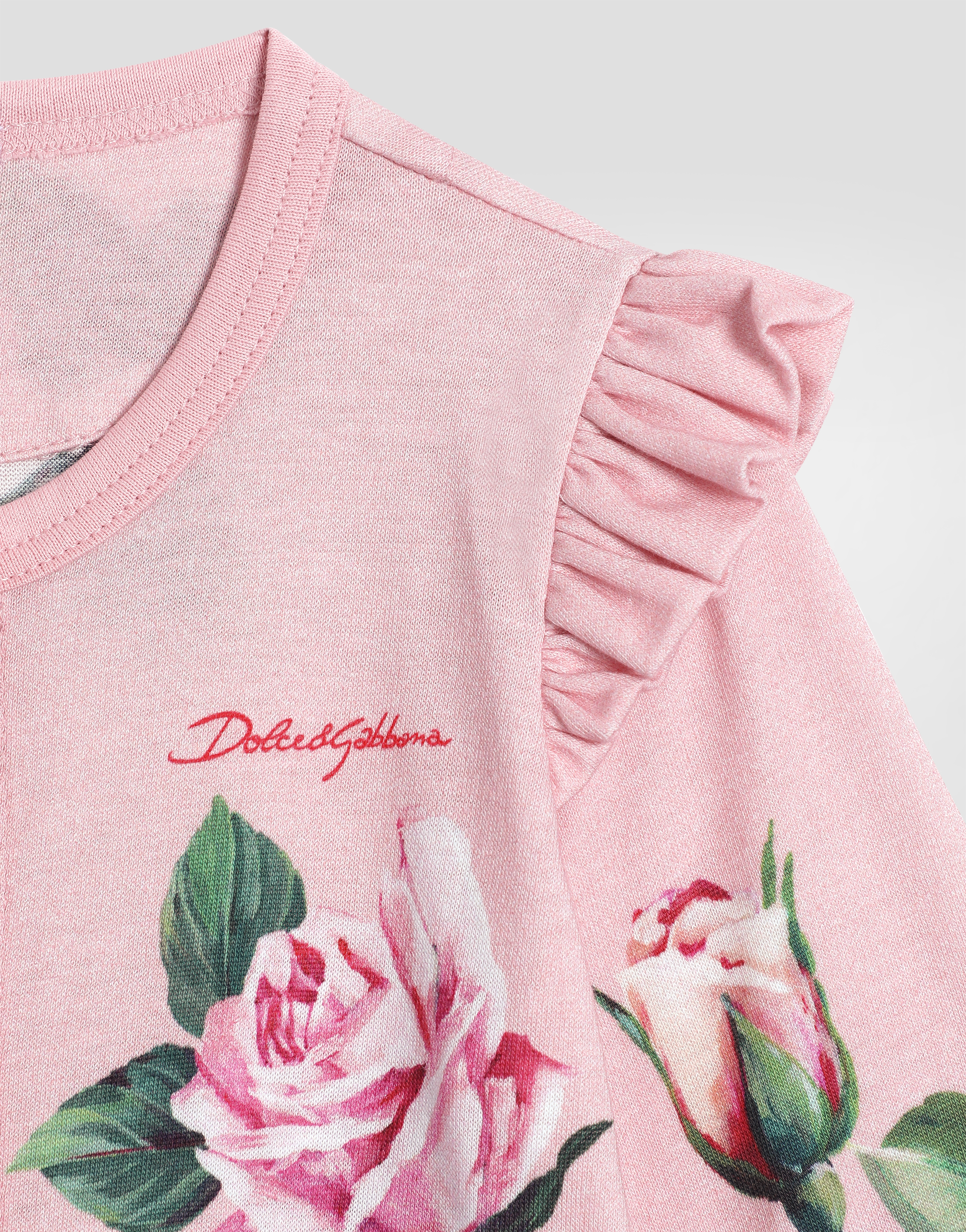 3-piece jersey gift set with rose print