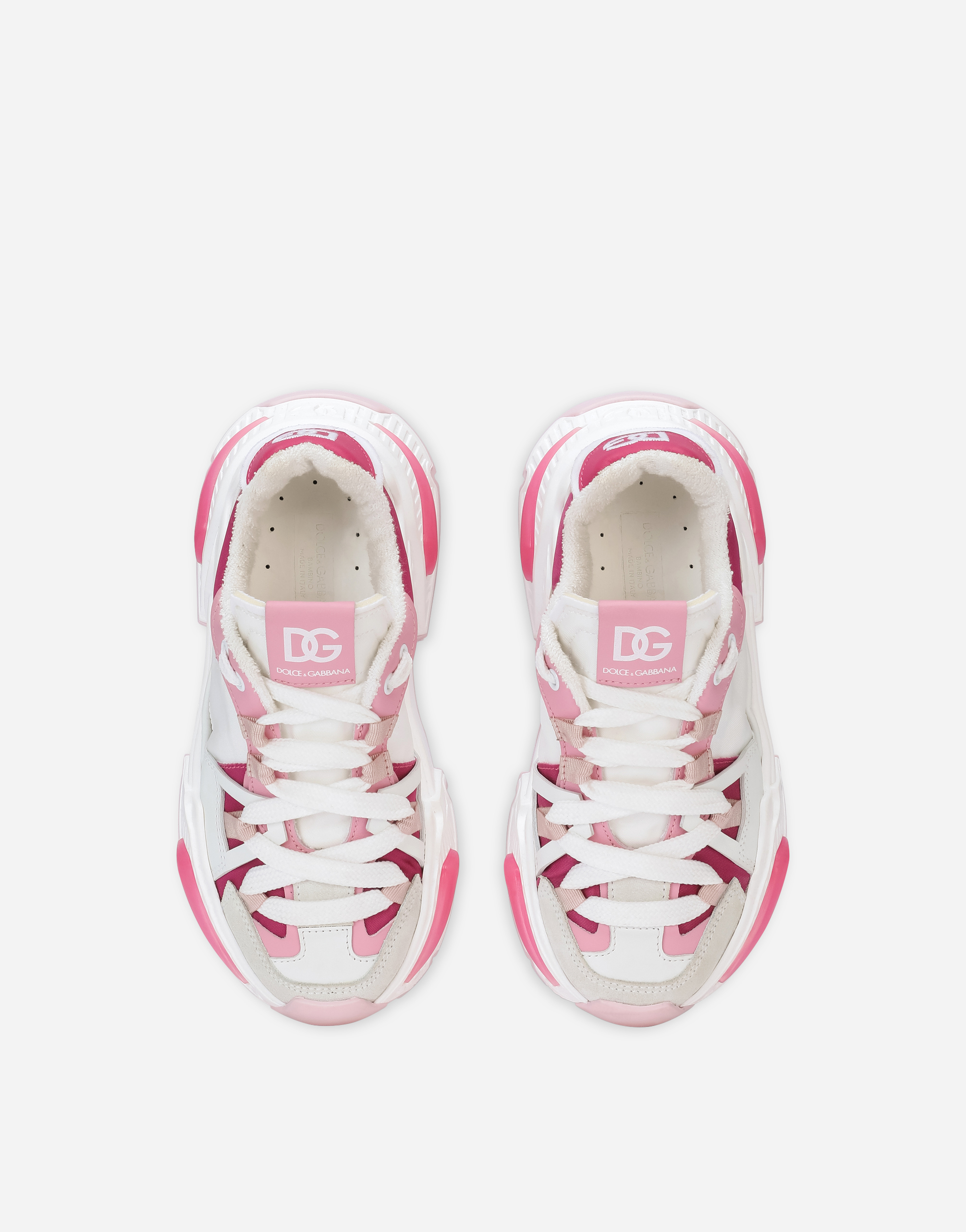 Dolce & Gabbana Mixed-material Airmaster Sneakers In White
