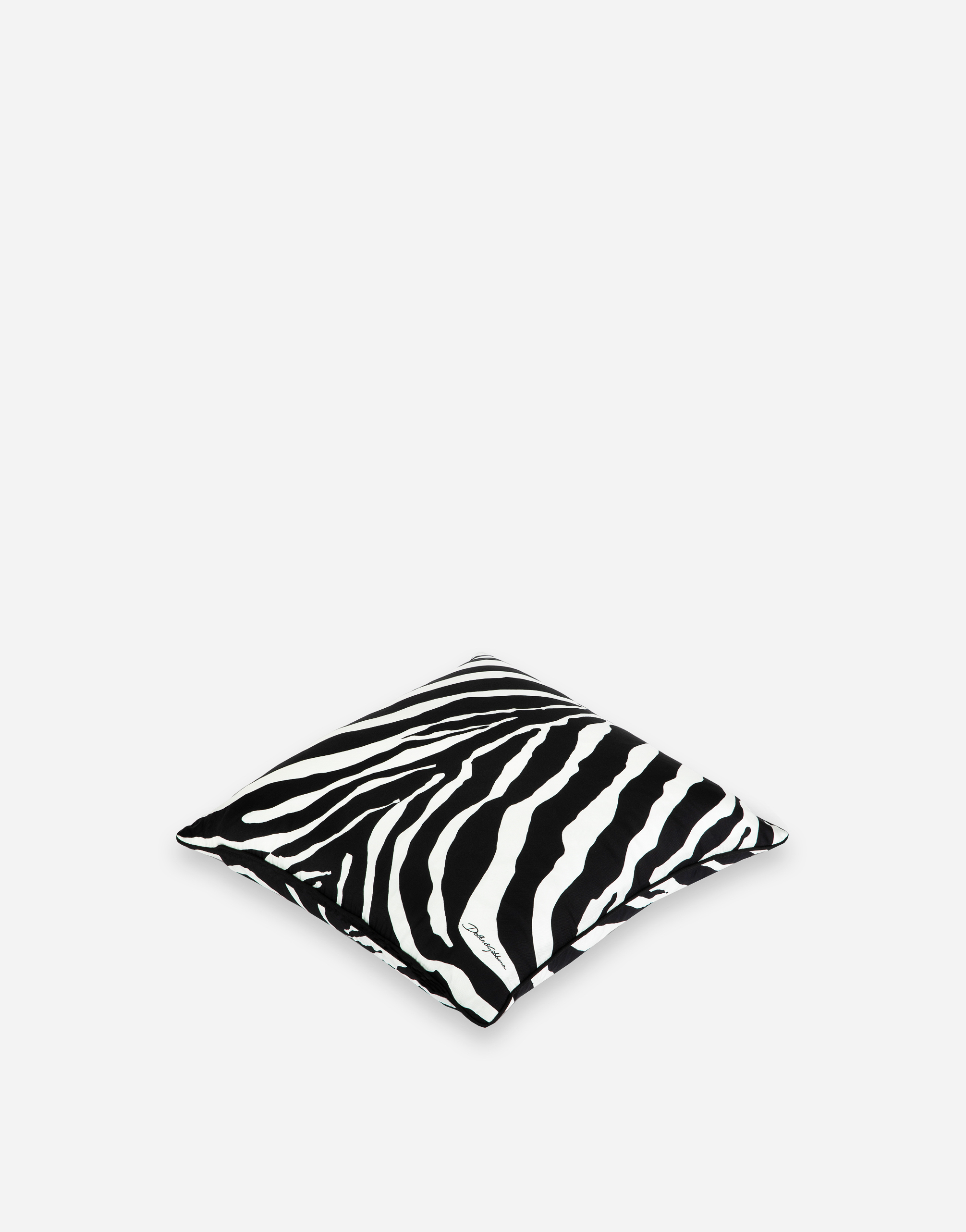 Dolce & Gabbana Silk Twill Cushion Small Multicolor Unisex Onesize In Multicolor