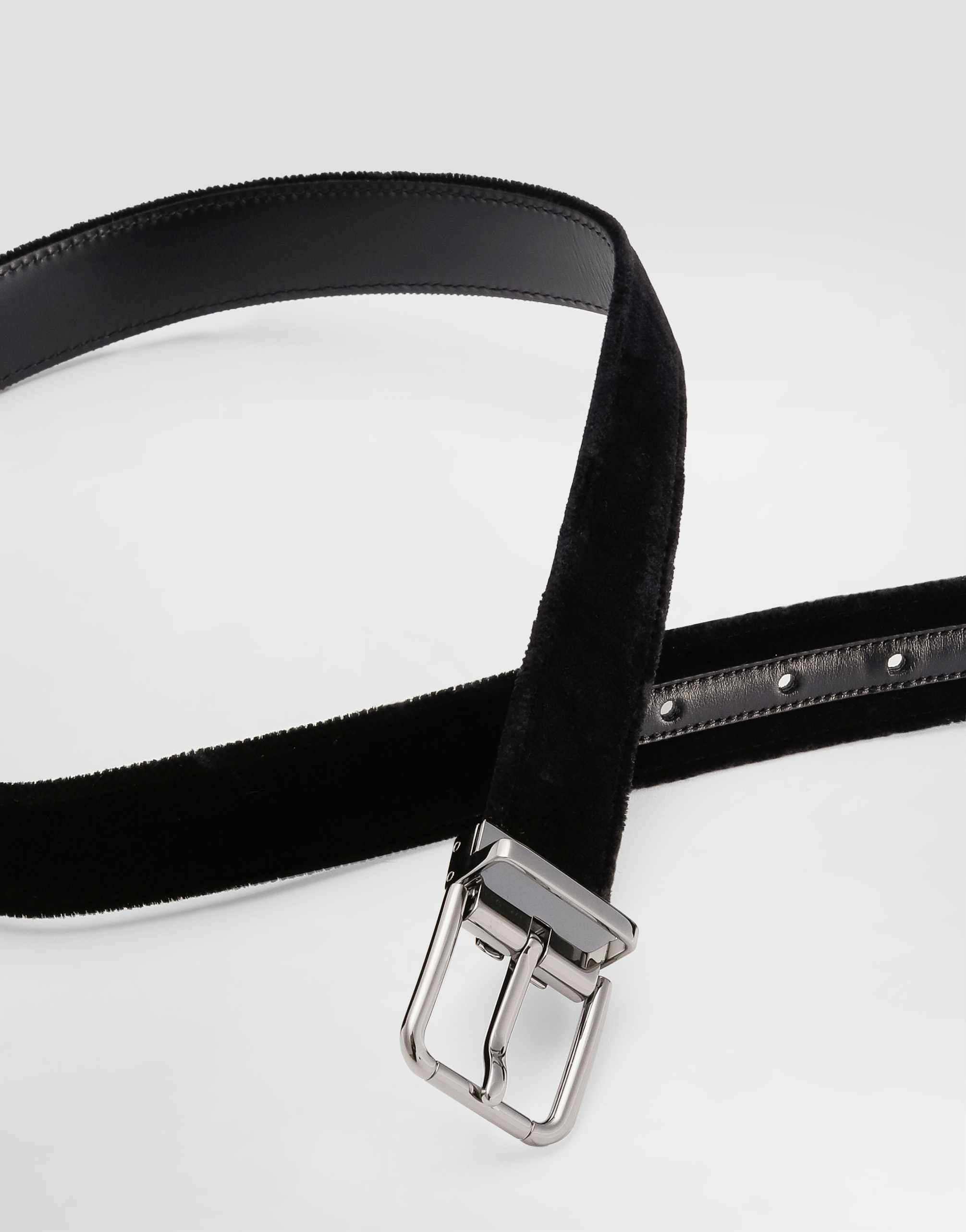 Cotton velvet belt