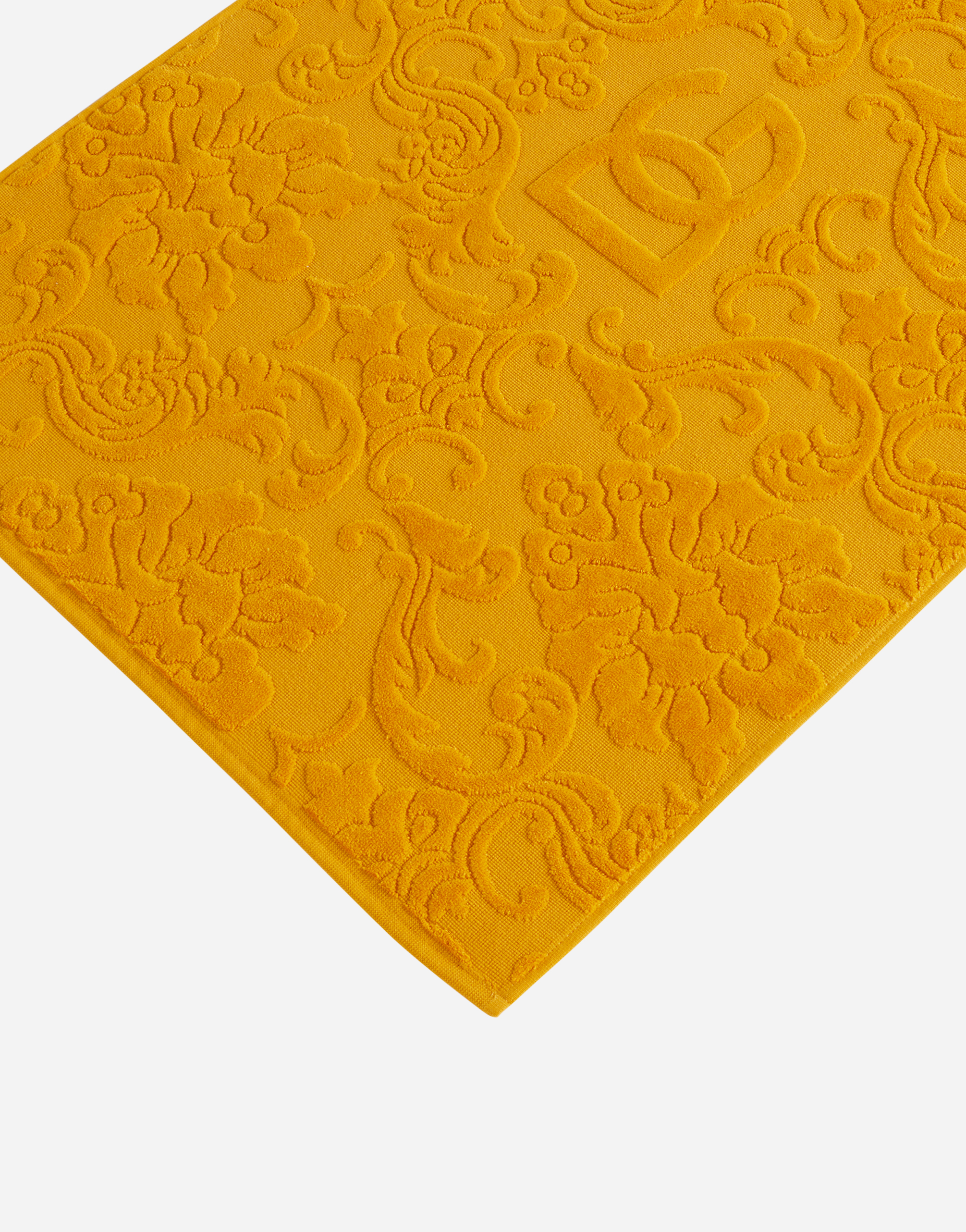 Dolce & Gabbana Terry Cotton Bath Mat In Multicolor