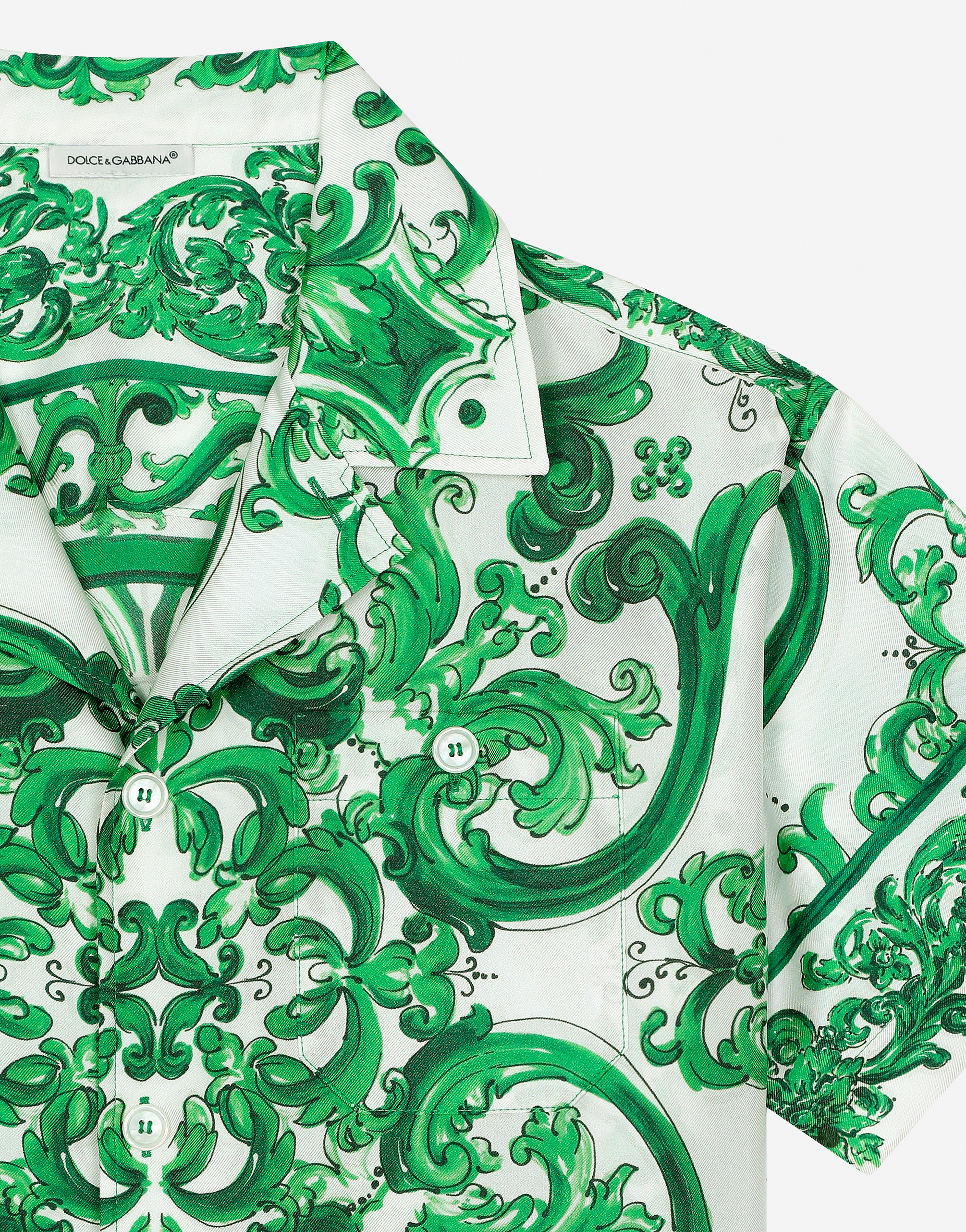 Dolce & Gabbana Camicia Manic. Corta In Stampa