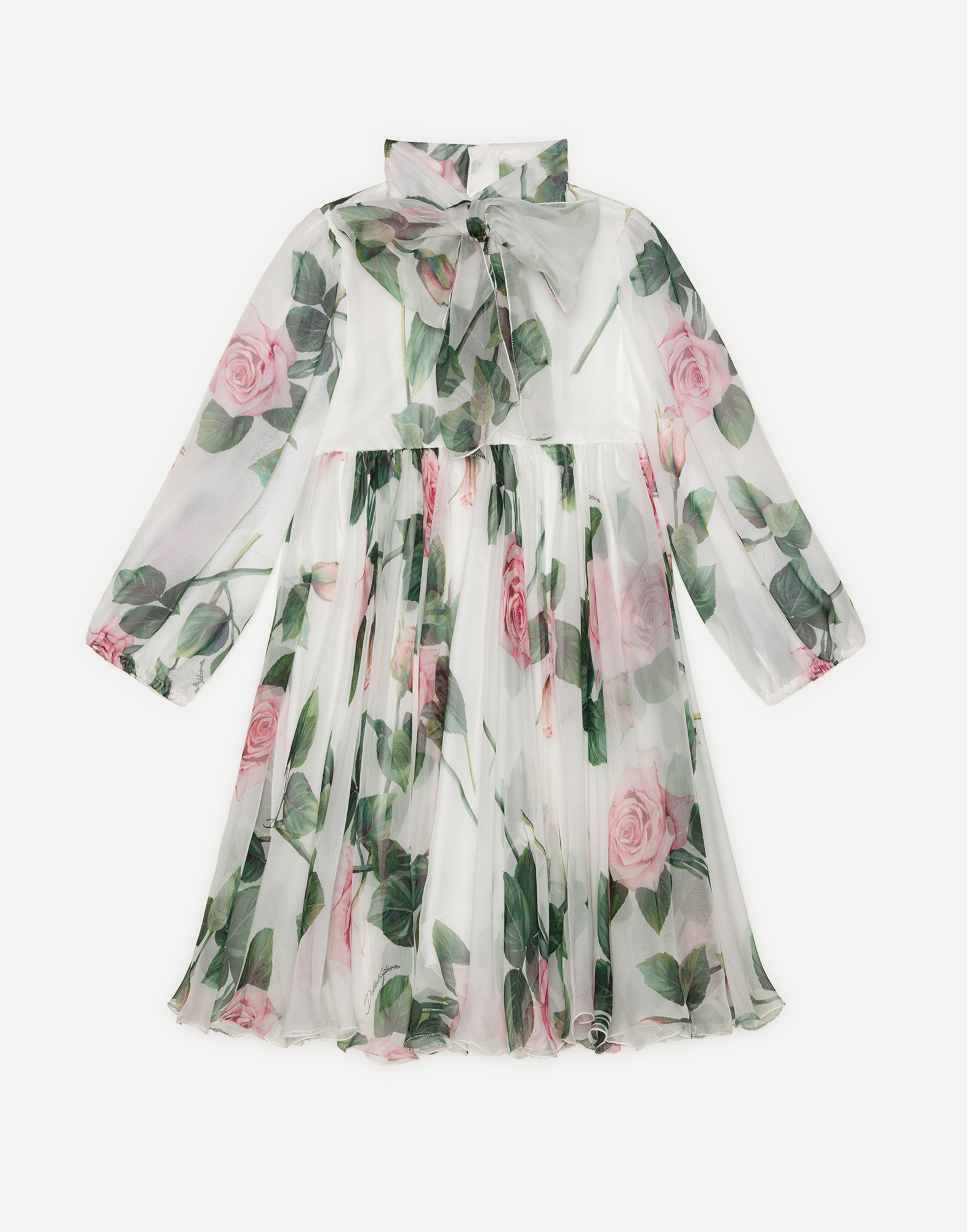 tropical chiffon dress