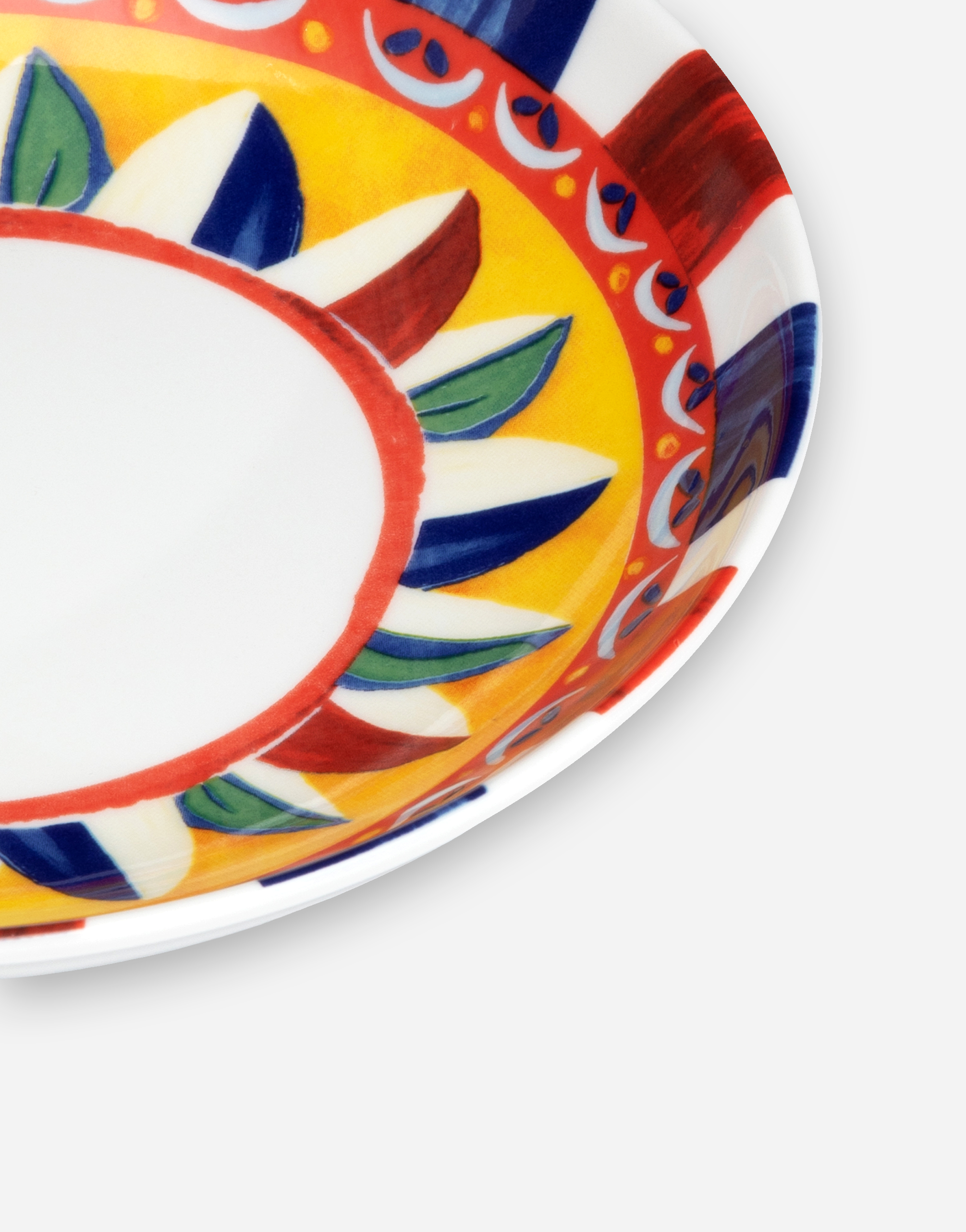 Dolce & Gabbana Set 2 Porcelain Soup Plates Multicolor Unisex Onesize In Multicolor