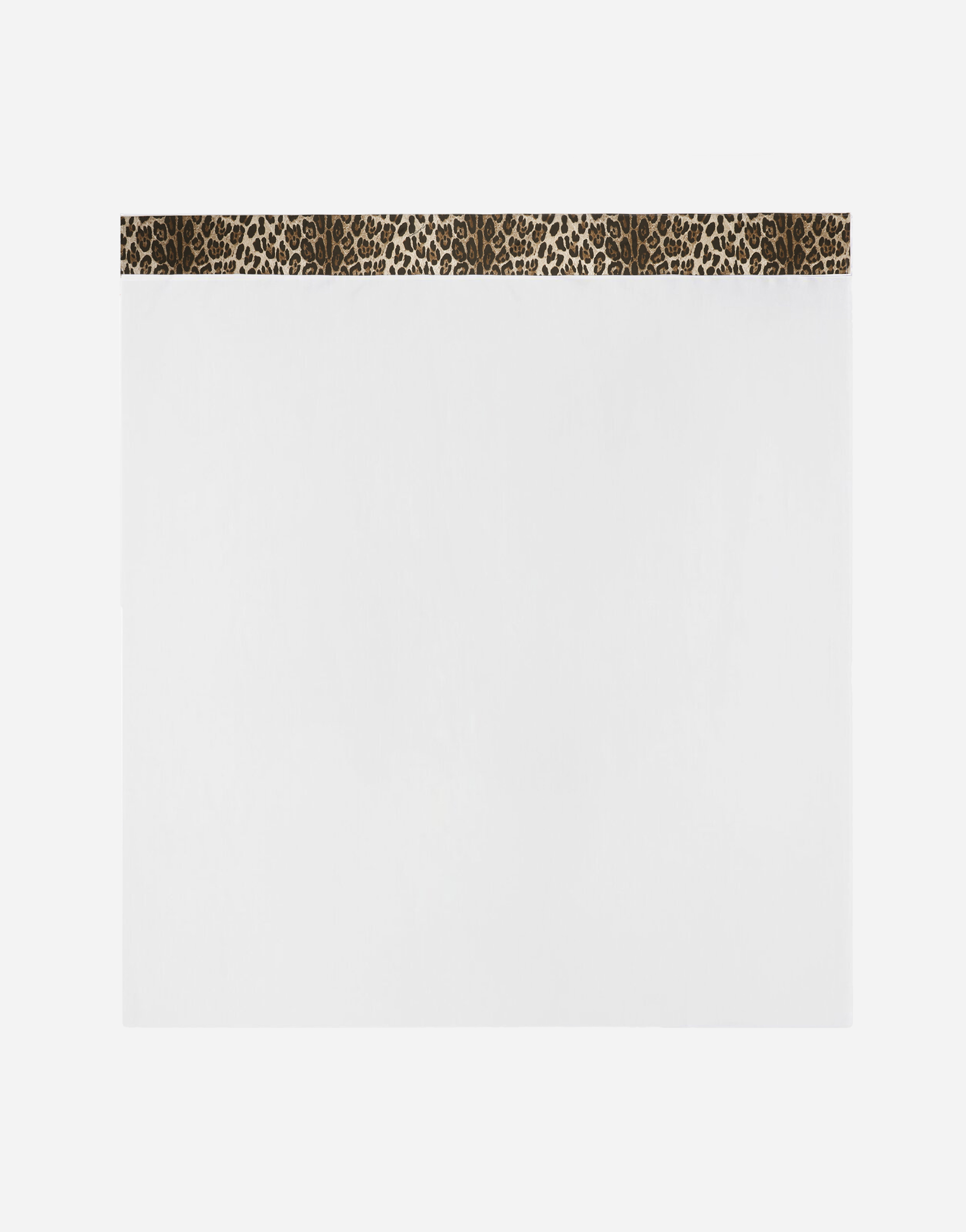 Dolce & Gabbana Cotton Sateen Flat Sheet In Animal Print