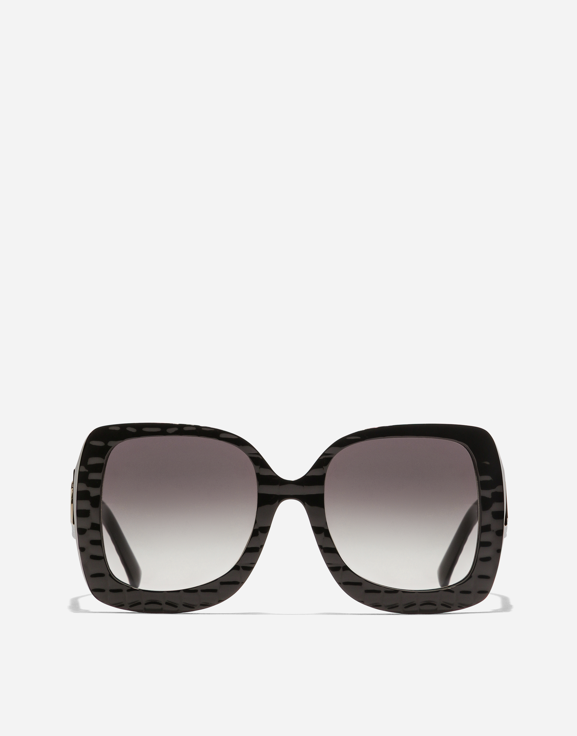 Dolce & Gabbana Dg Crossed Sunglasses In Black