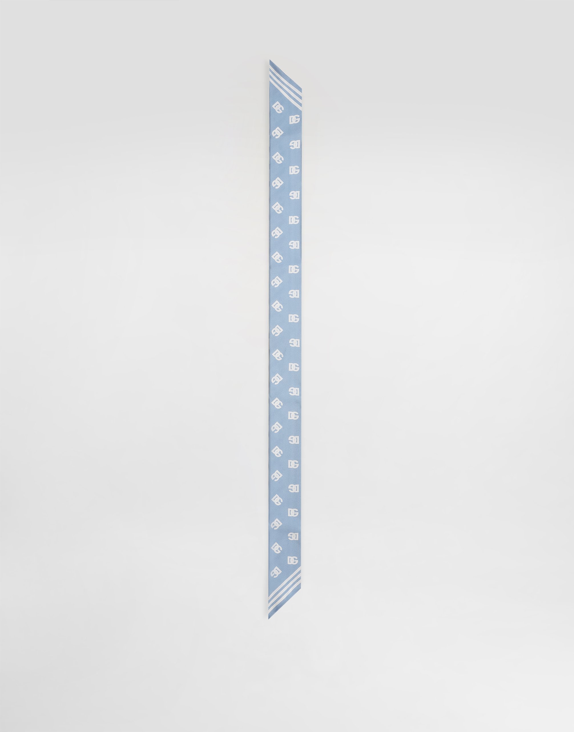 Twill headscarf with all-over DG logo print (6x100)