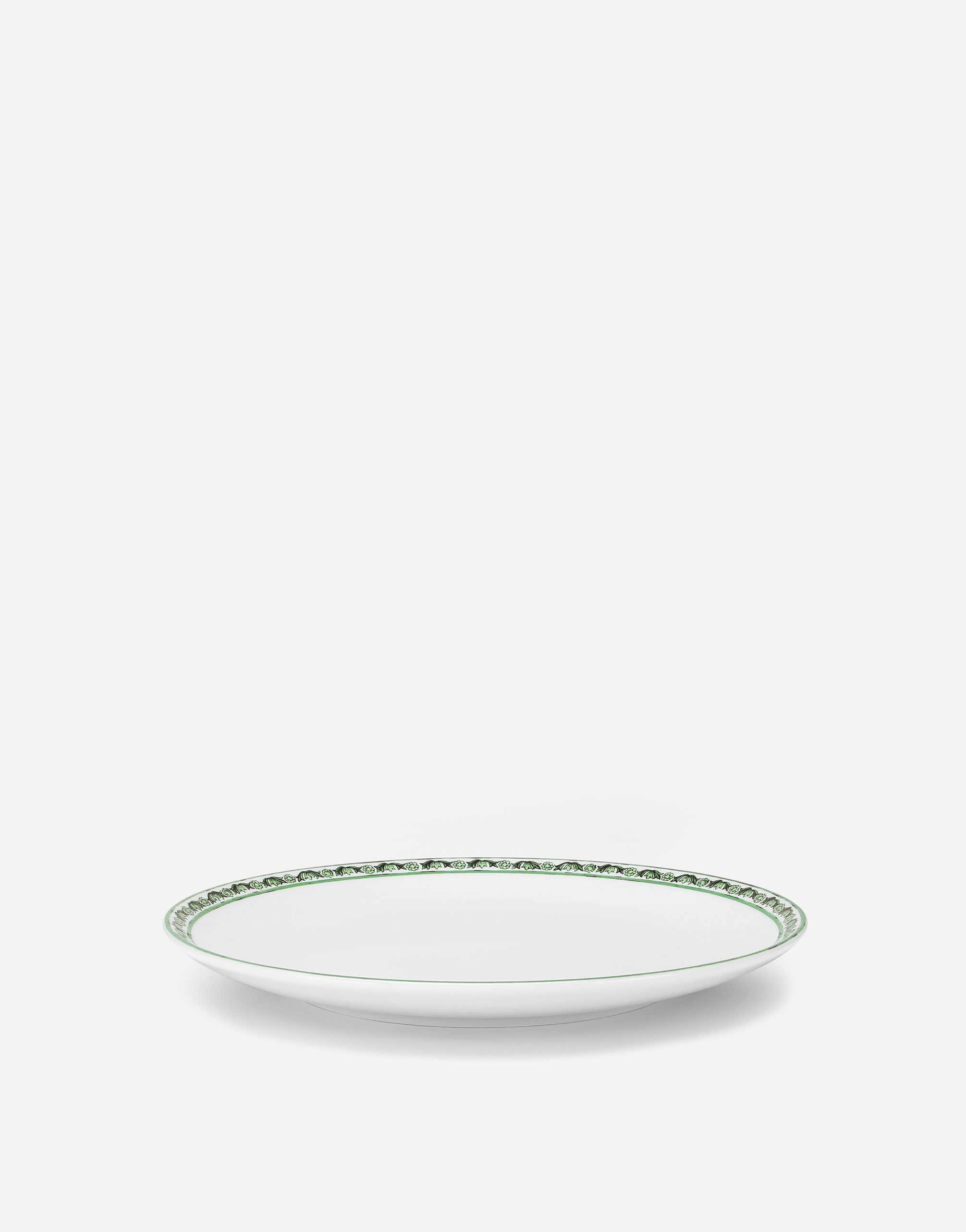 Dolce & Gabbana Set 2 Porcelain Dinner Plates In Multicolor