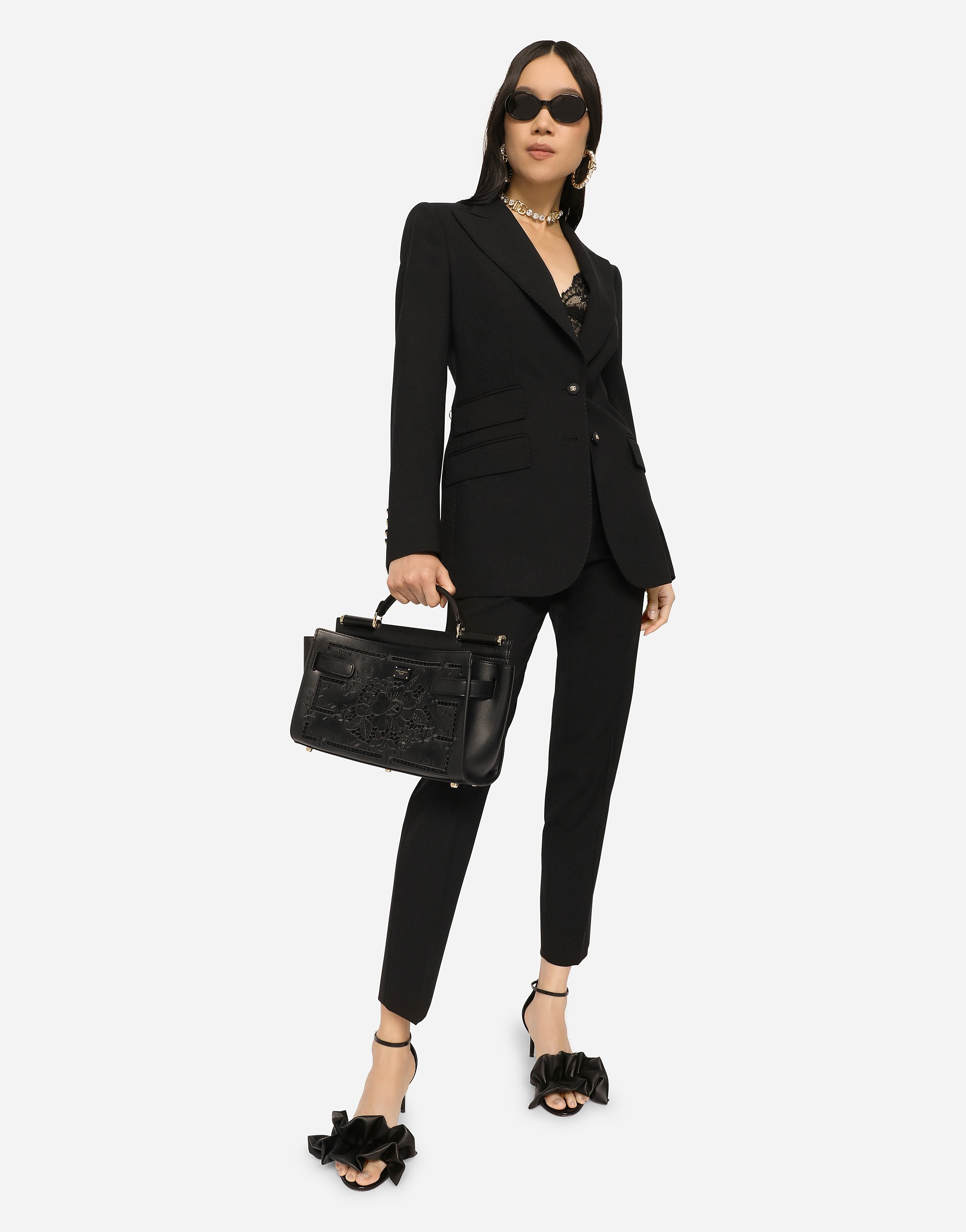 Dolce & Gabbana Woolen Kate Pants In Black