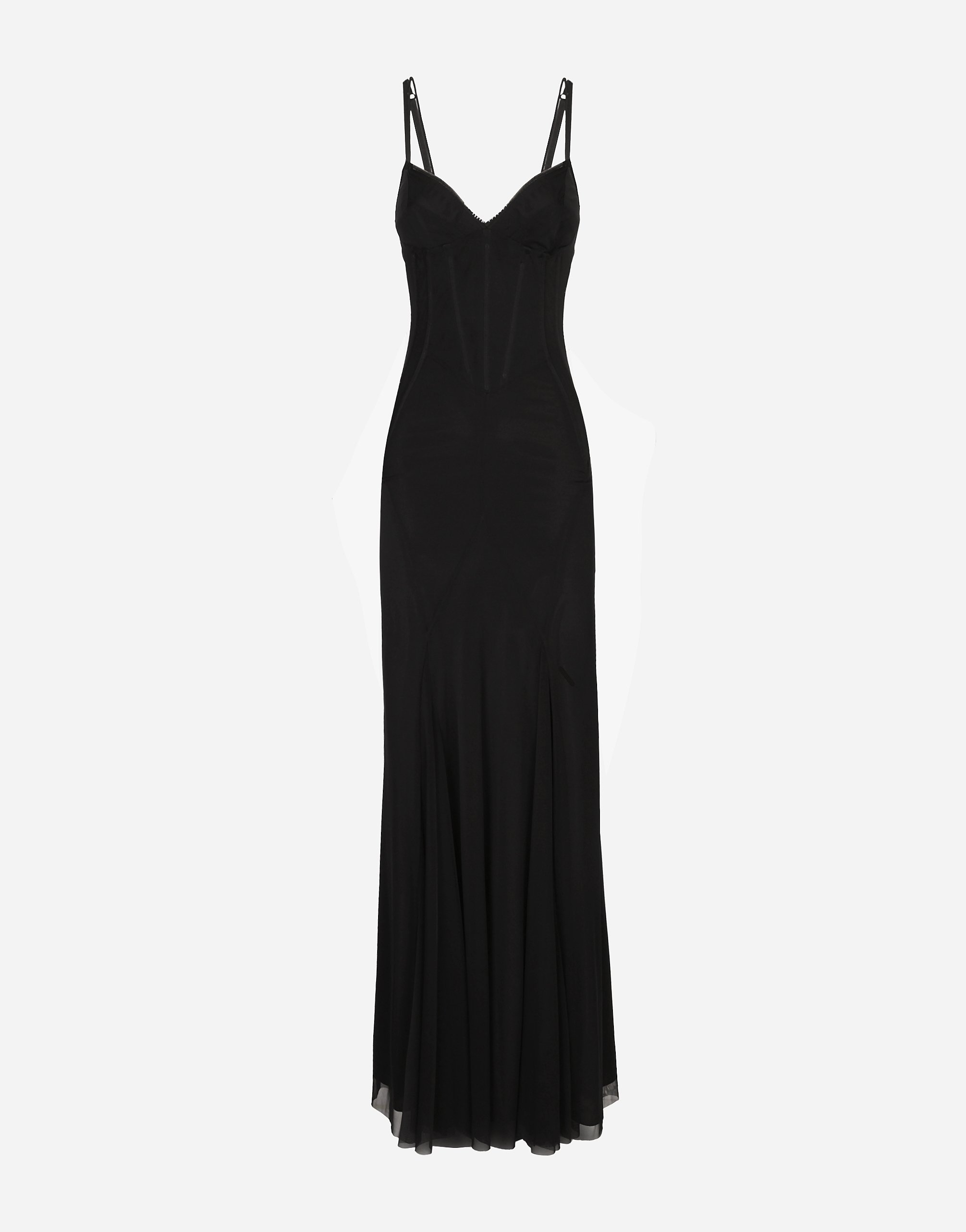 Dolce & Gabbana Mesh Maxi Dress In Black
