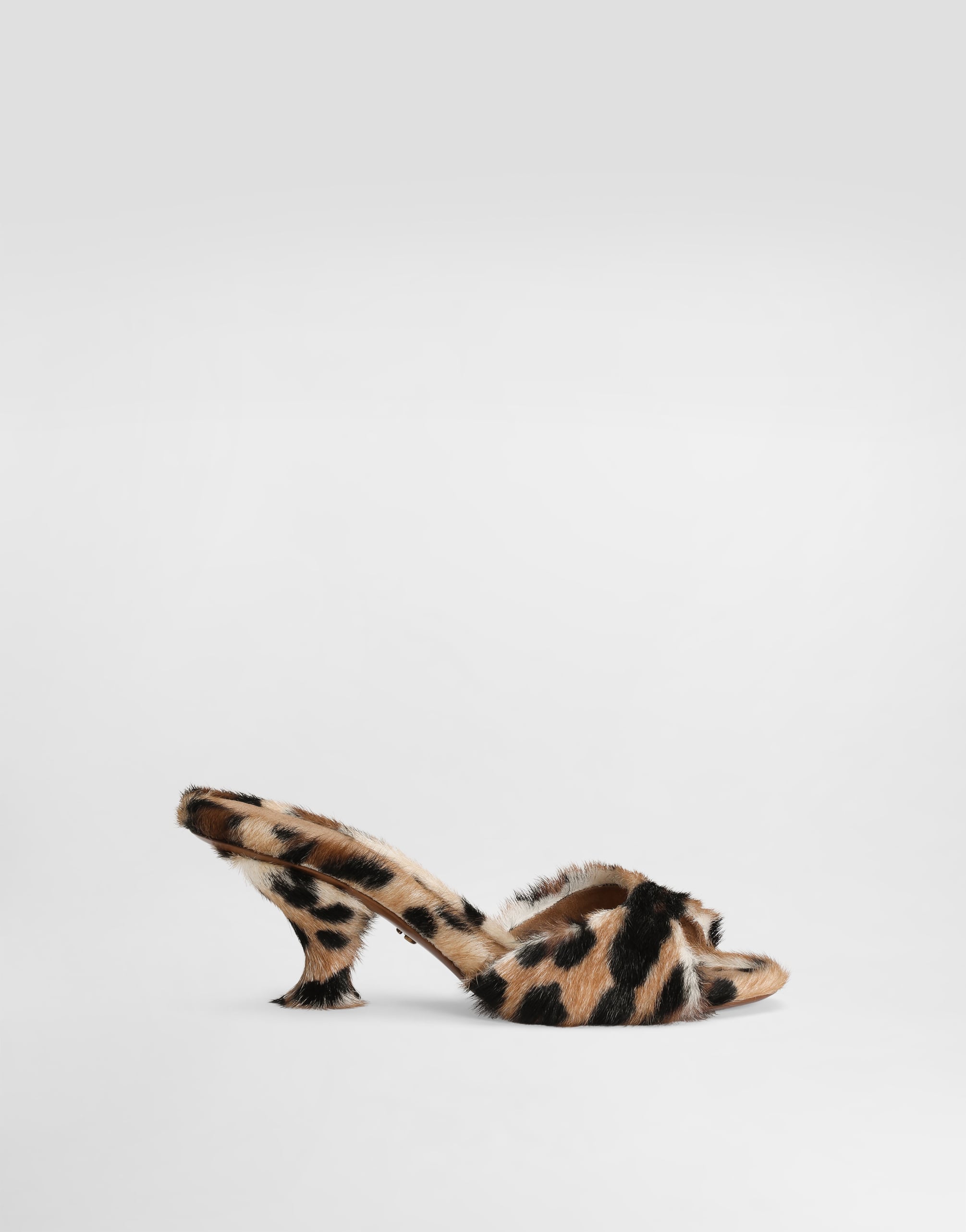 ドルチェ&ガッバーナ　ミュール　レオパード　アンクルストラップ　25cm Printのウィメンズ Leopard-print keira mules | Dolce&Gabbana®