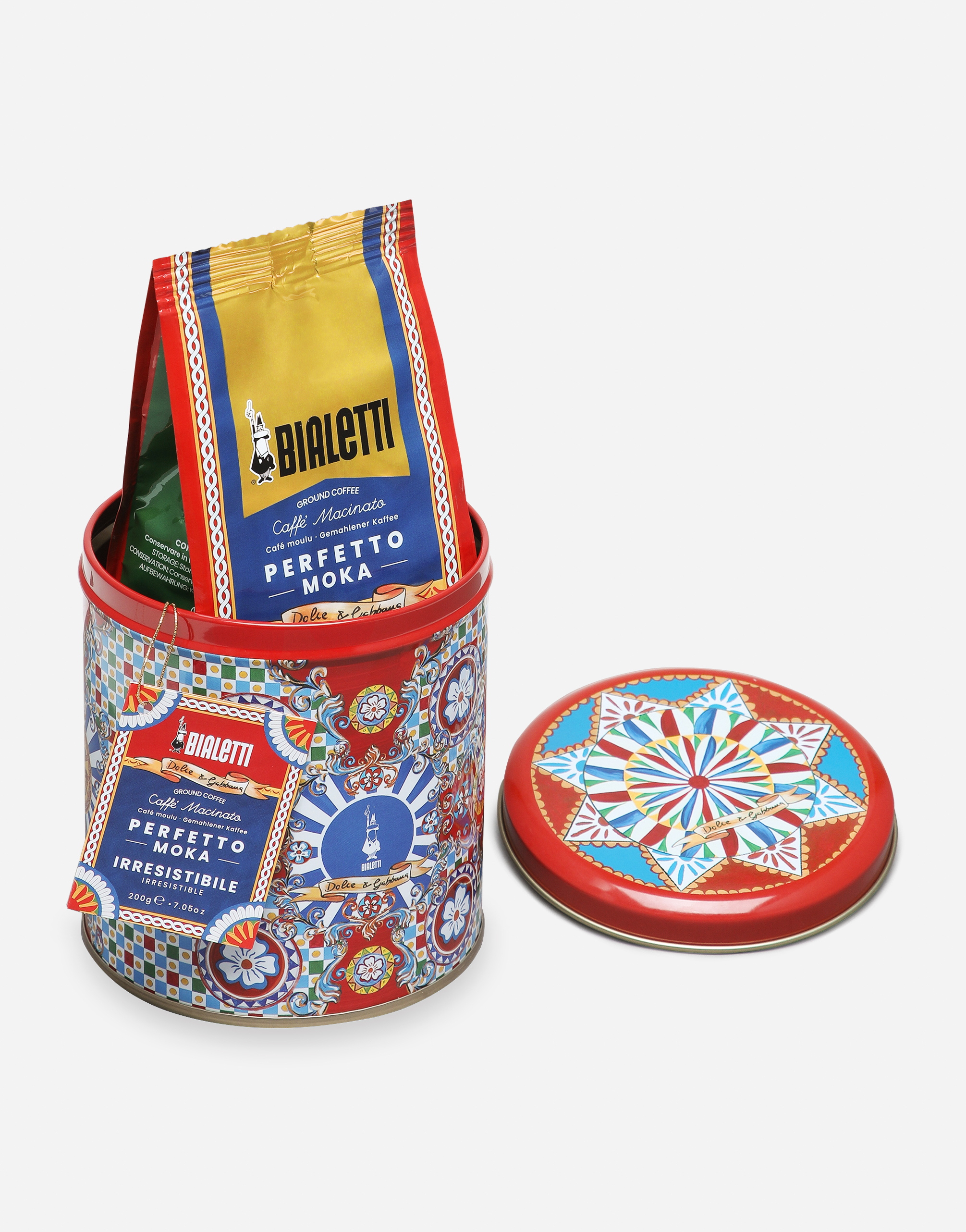 Dolce & Gabbana 4 Coffee Canisters Bialetti Dolce&gabbana In Multicolor